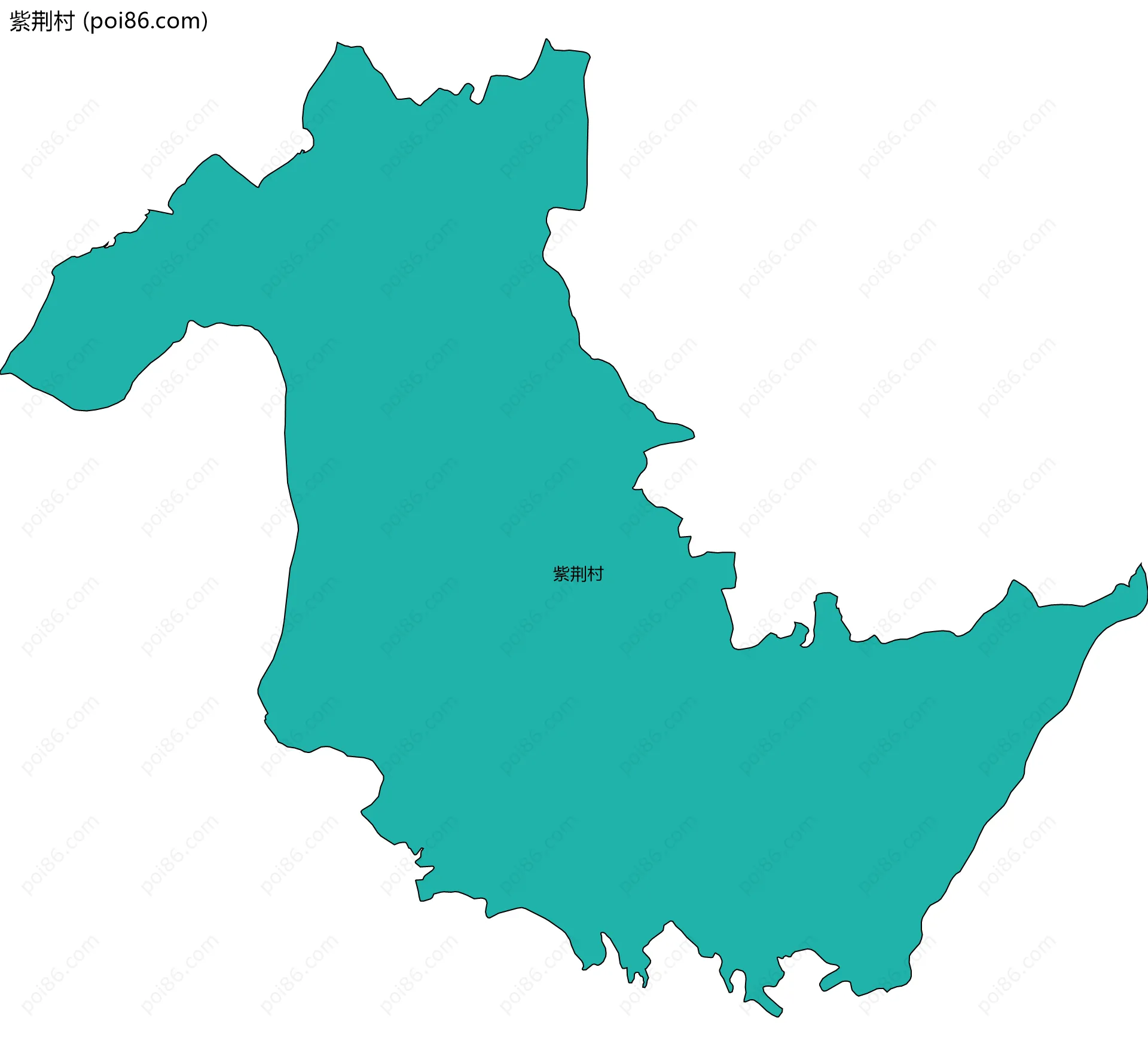 紫荆村边界地图