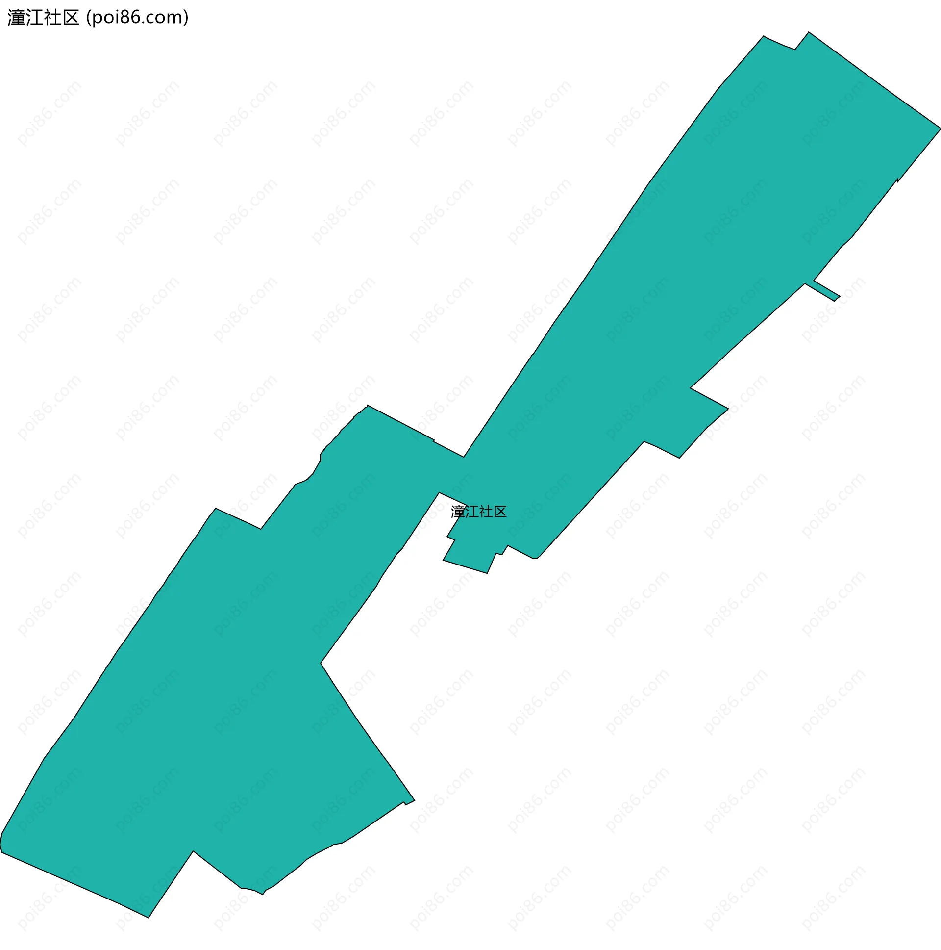 潼江社区边界地图