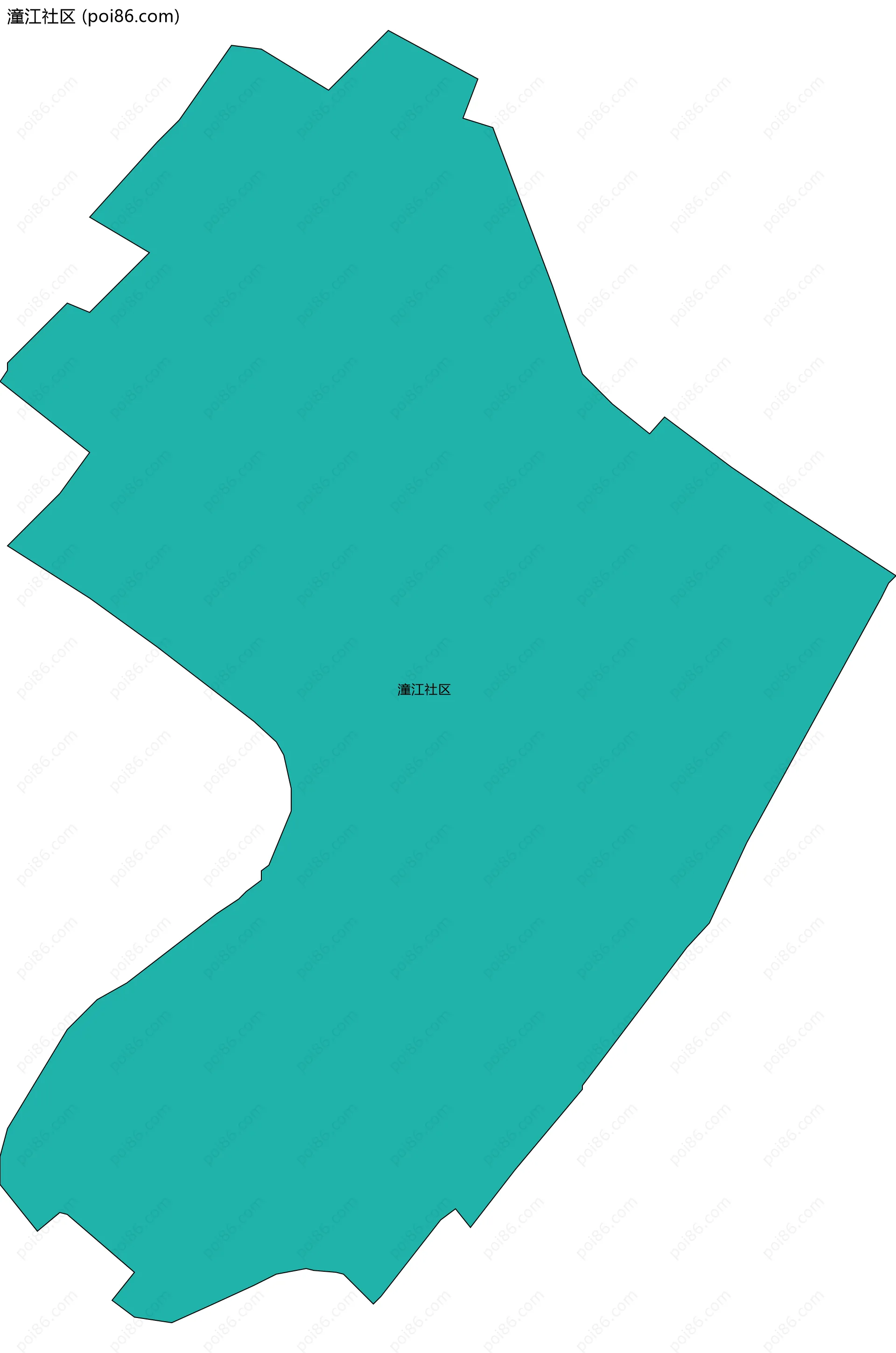 潼江社区边界地图