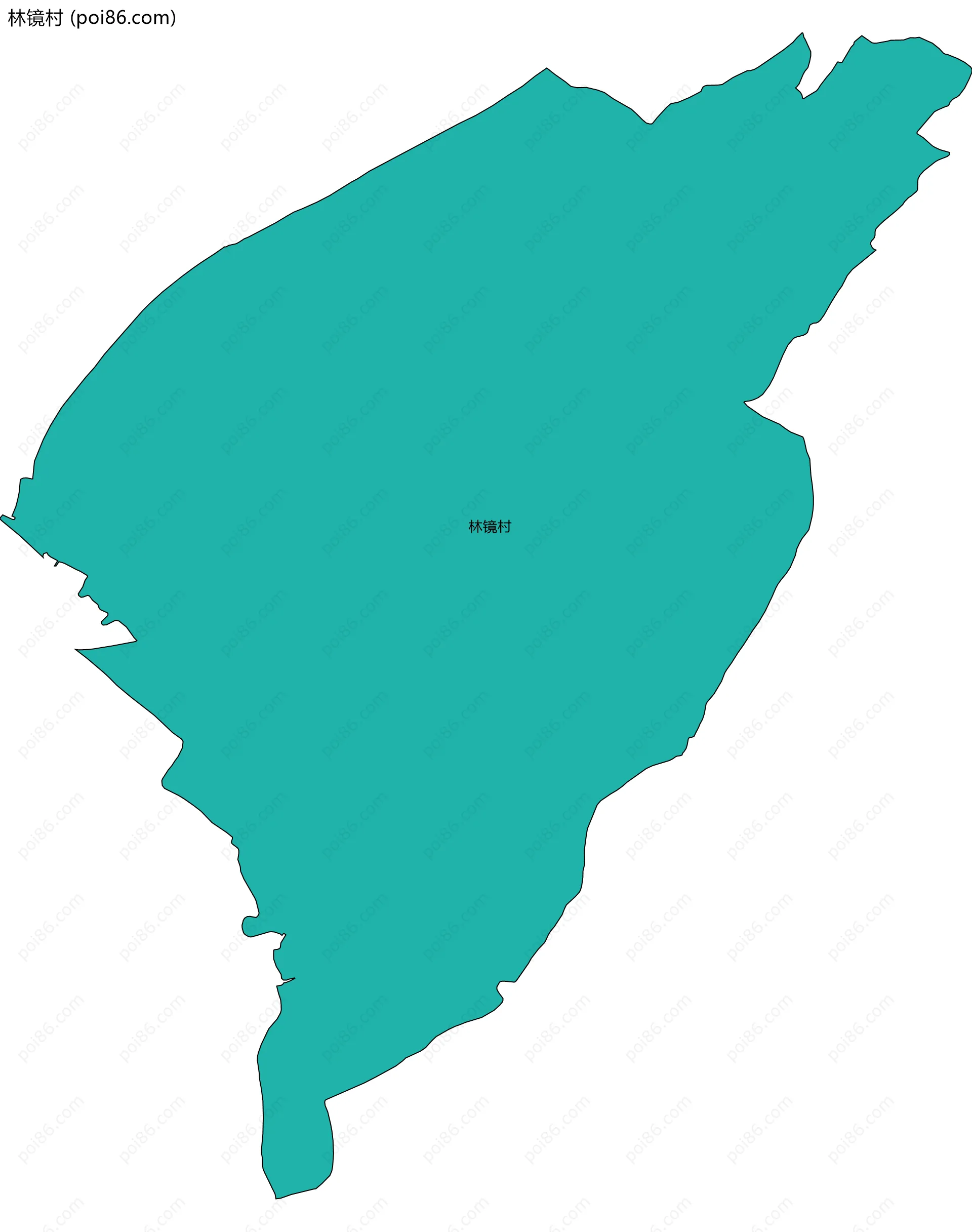 林镜村边界地图