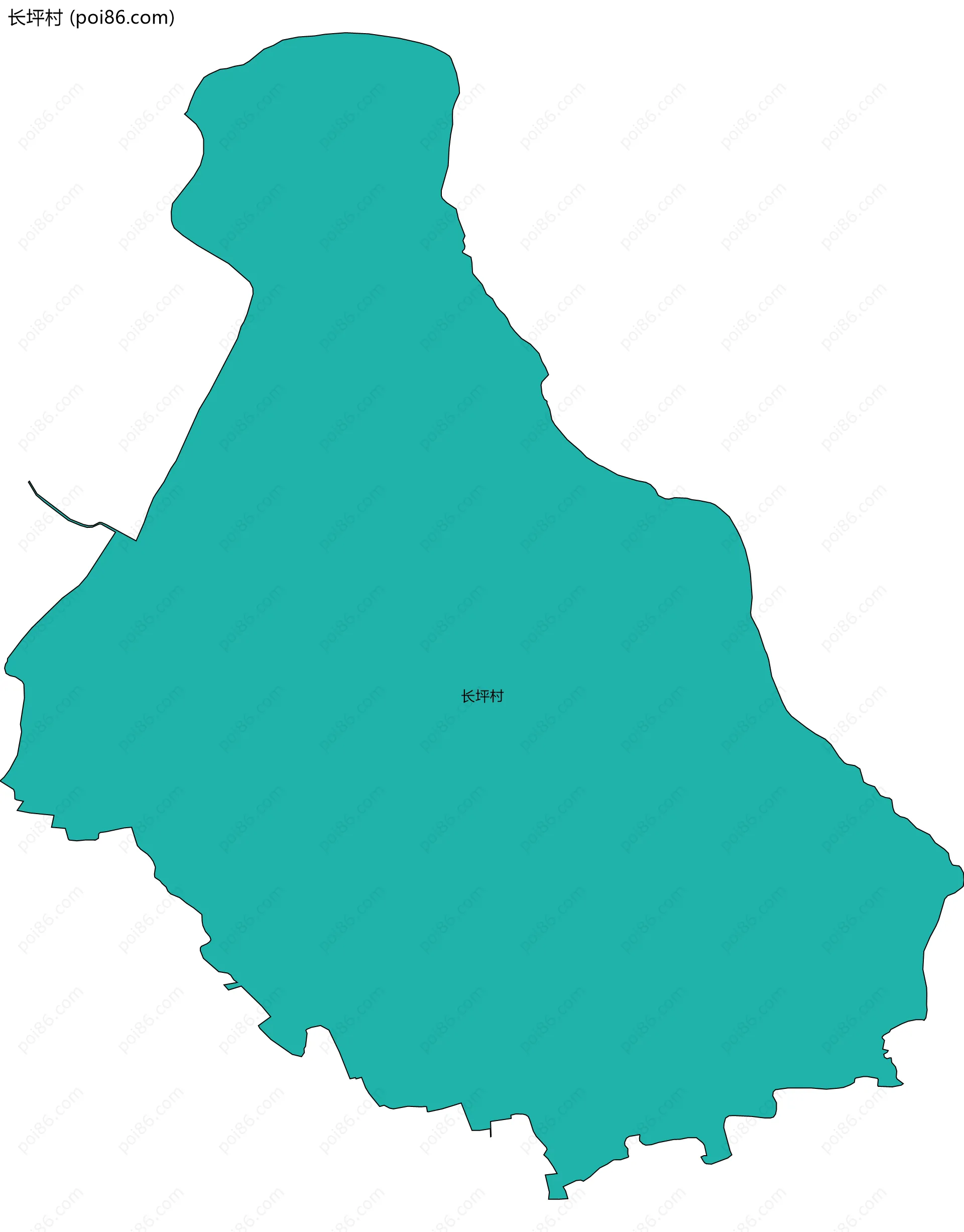 长坪村边界地图