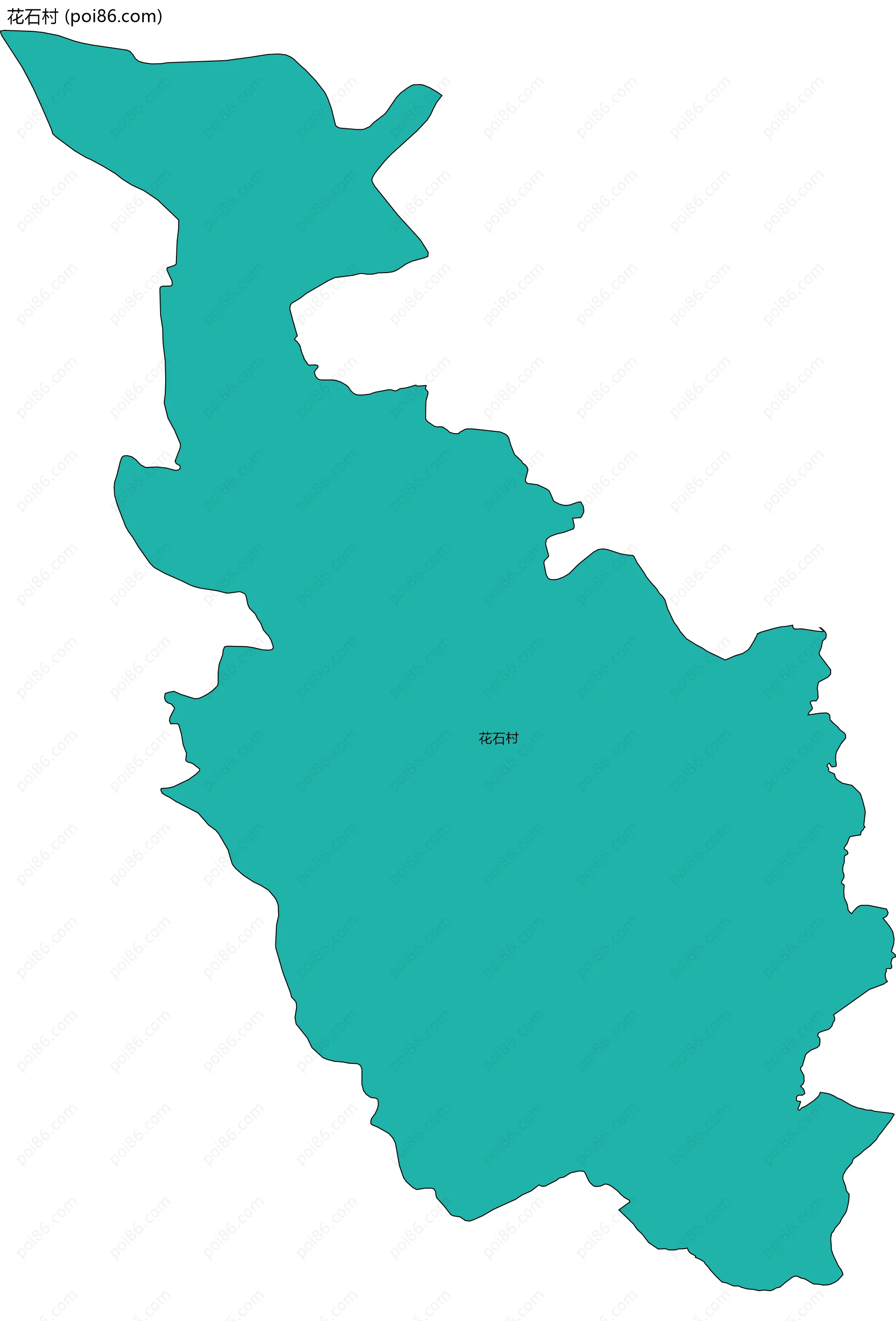 花石村边界地图