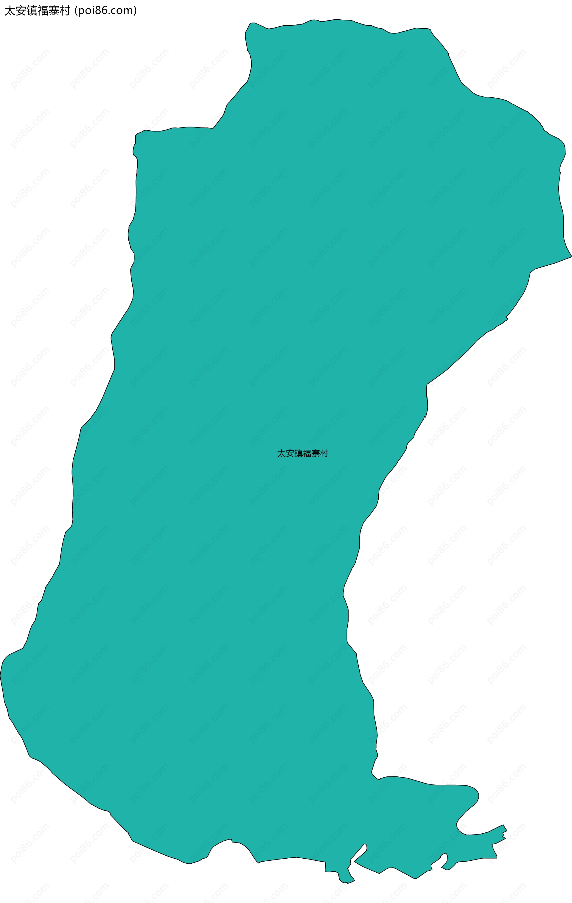 太安镇福寨村边界地图