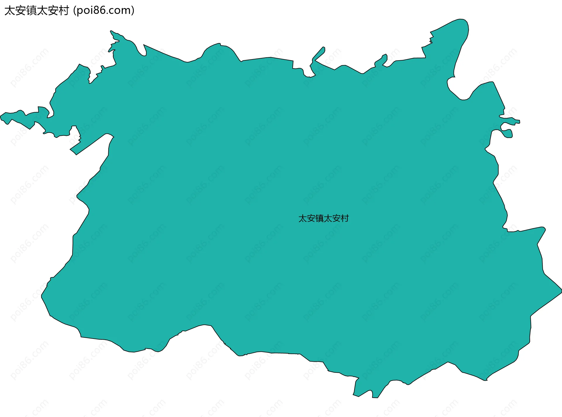 太安镇太安村边界地图