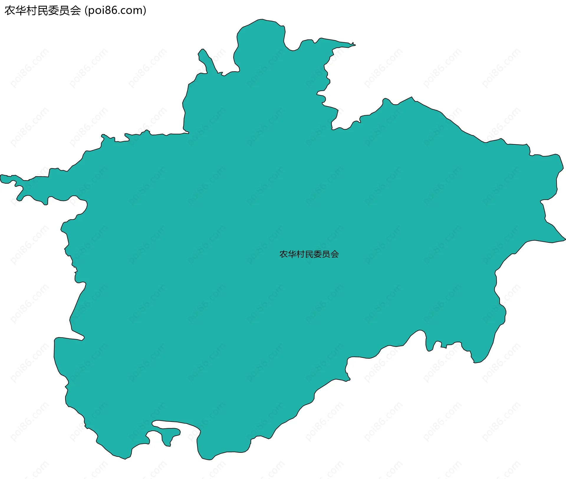 农华村民委员会边界地图