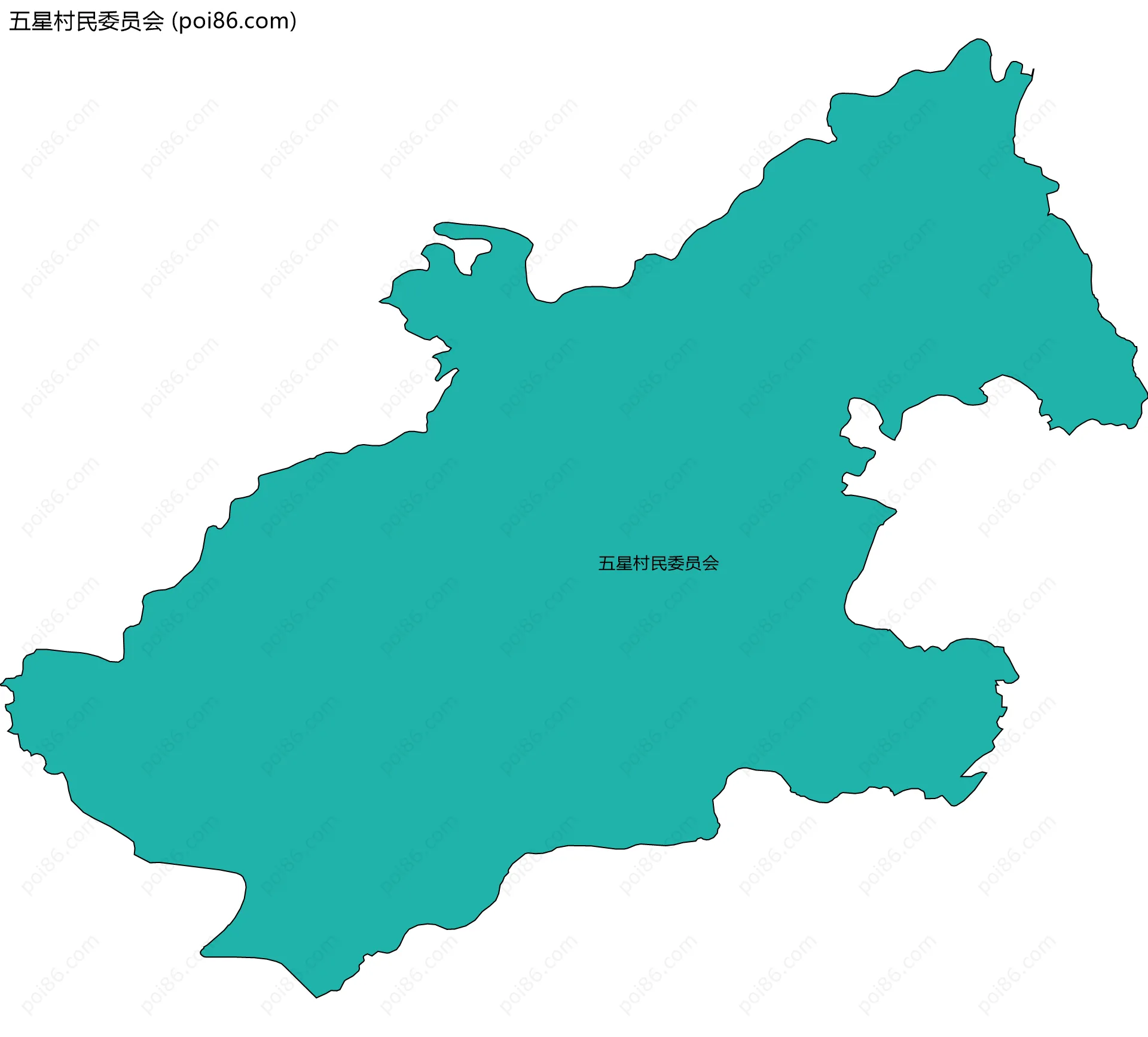 五星村民委员会边界地图