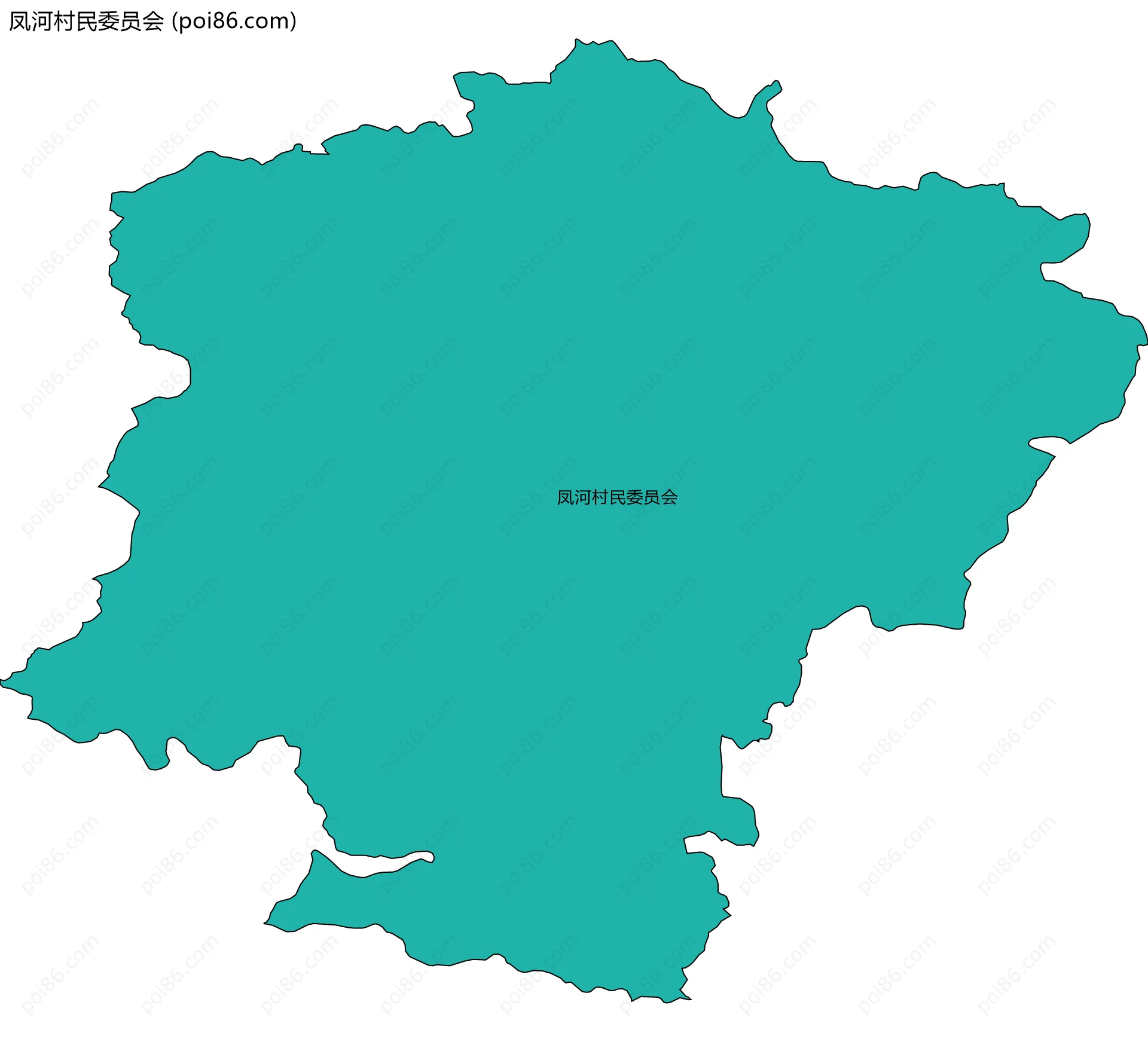 凤河村民委员会边界地图