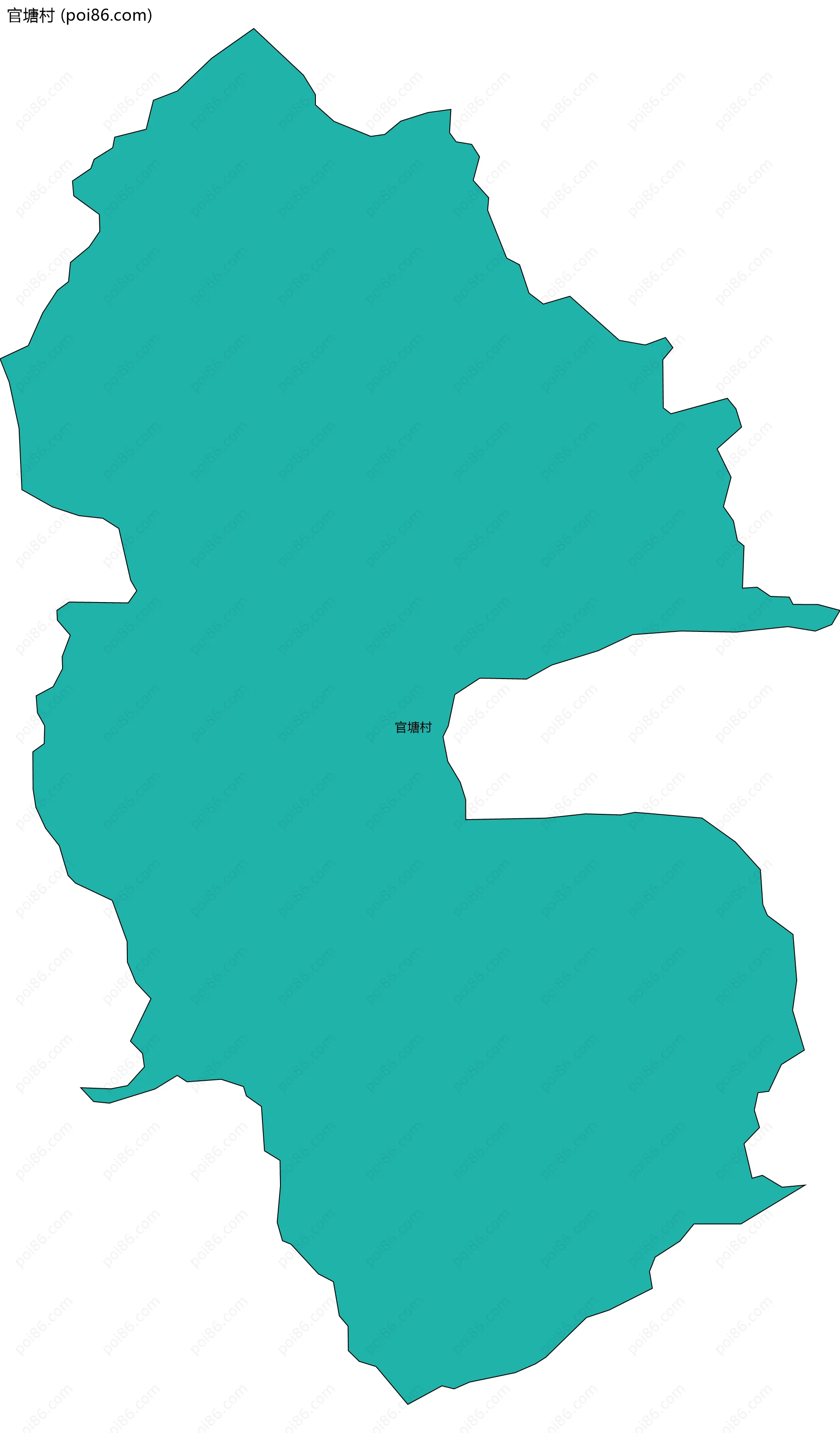 官塘村边界地图