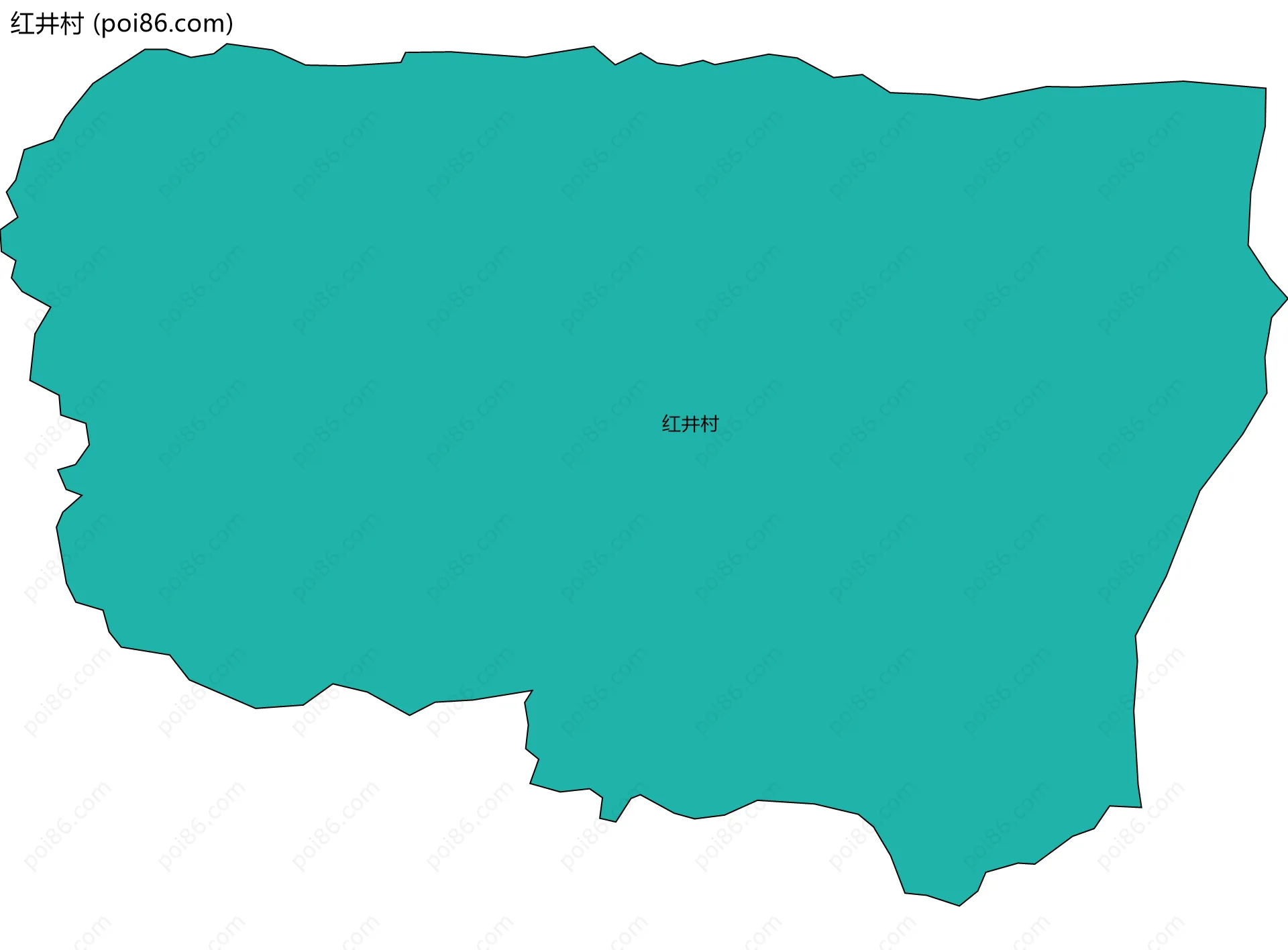 红井村边界地图