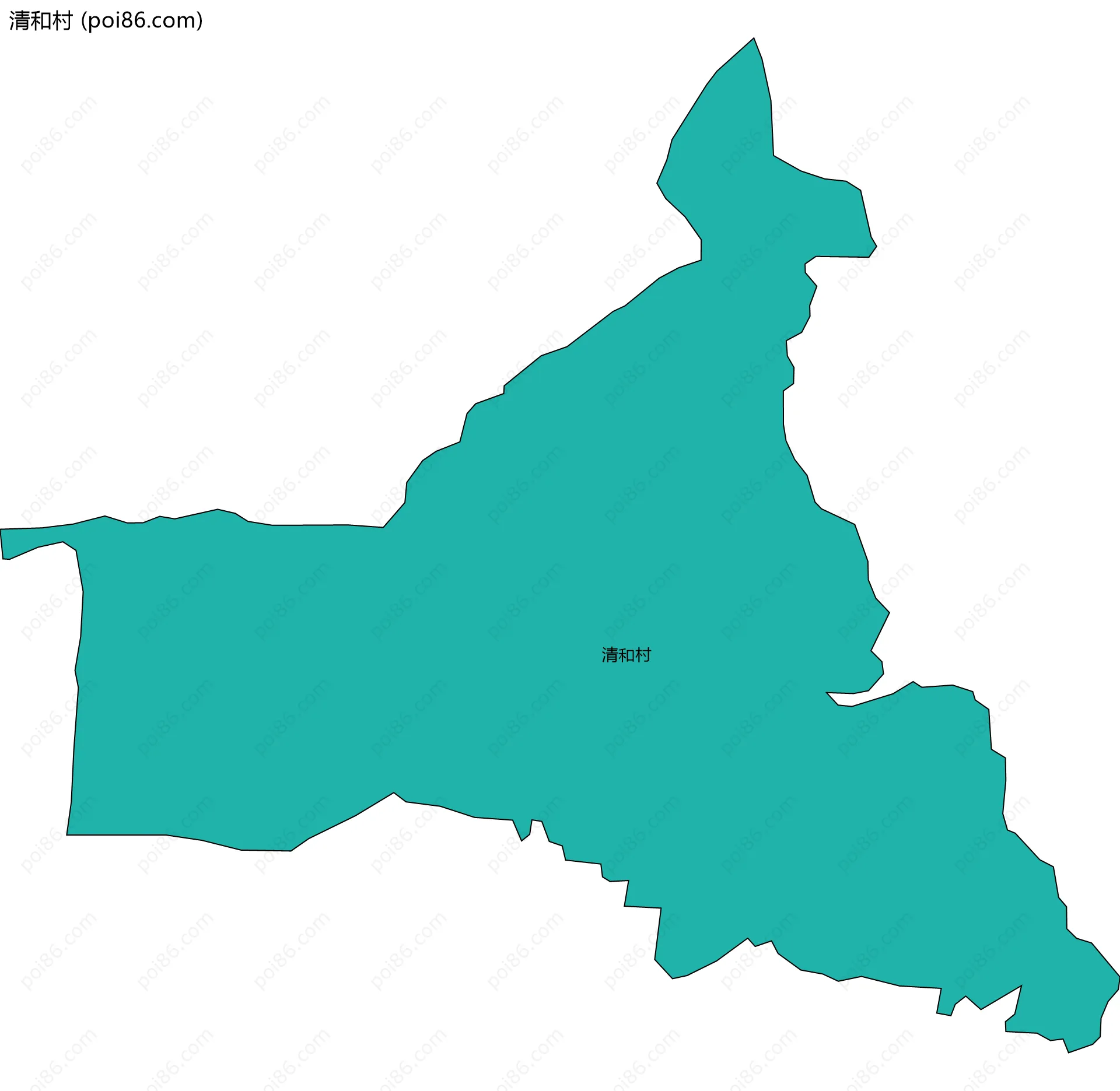 清和村边界地图