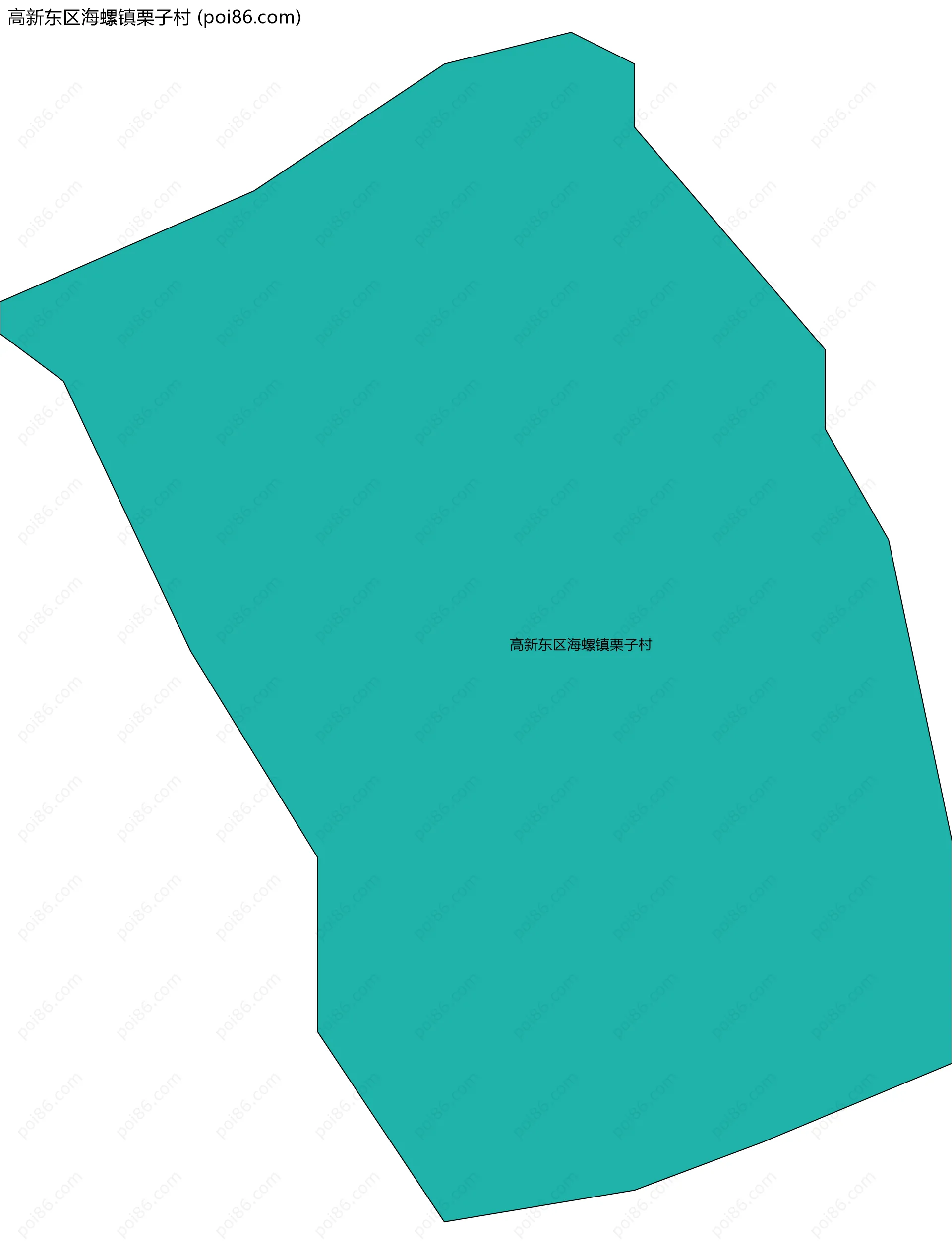 高新东区海螺镇栗子村边界地图