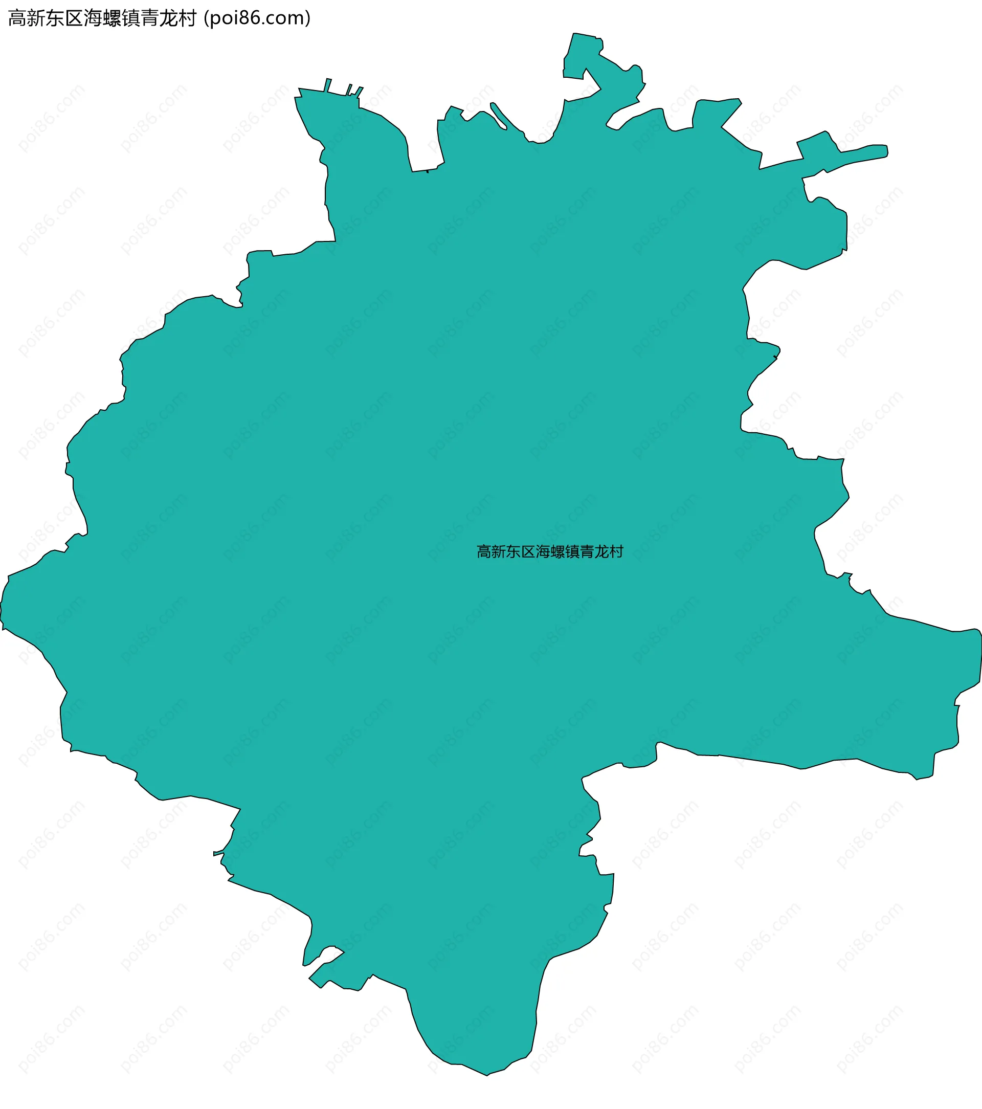 高新东区海螺镇青龙村边界地图
