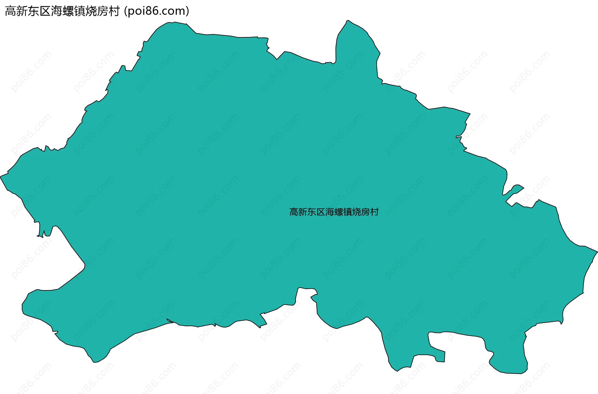 高新东区海螺镇烧房村边界地图