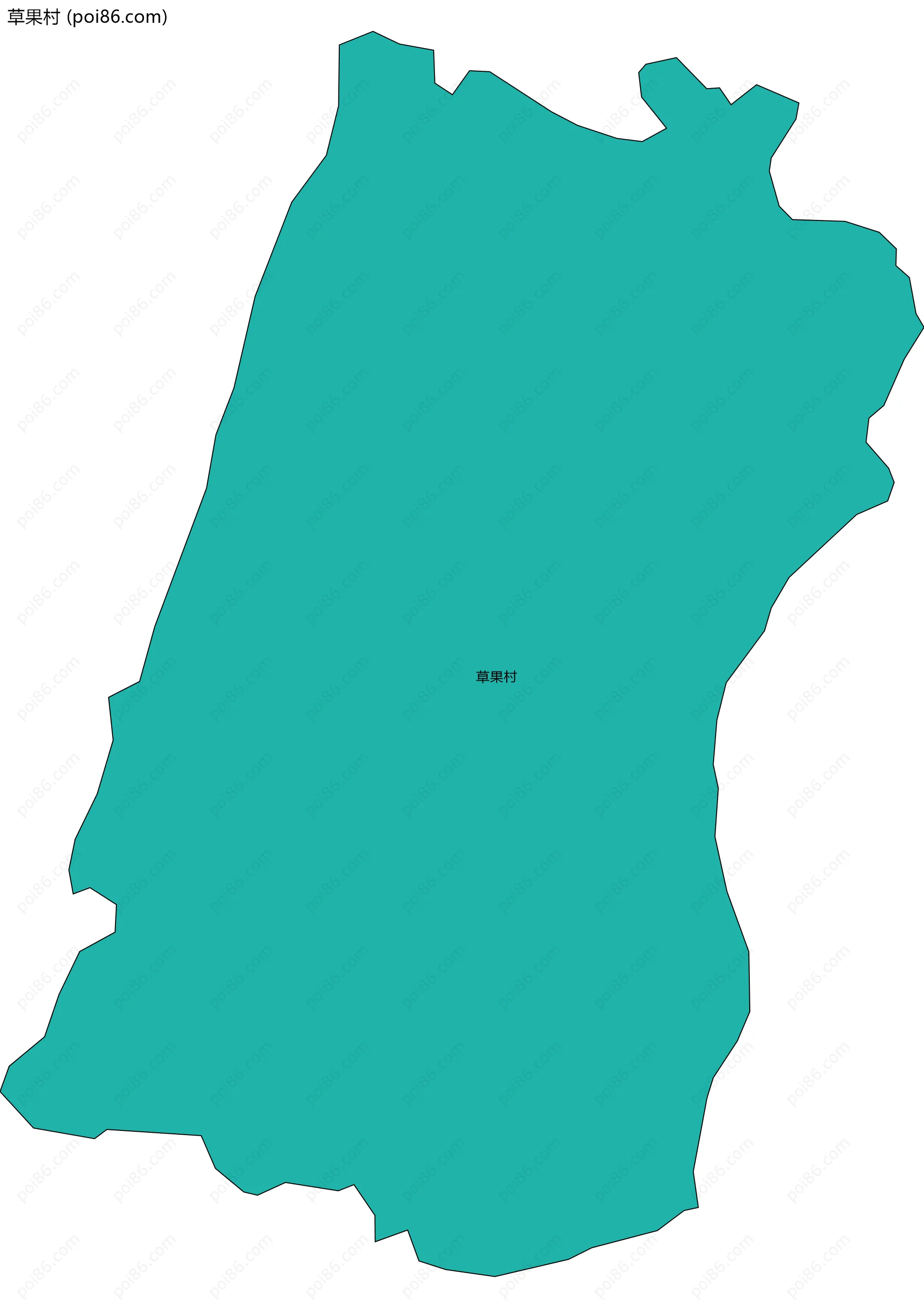 草果村边界地图