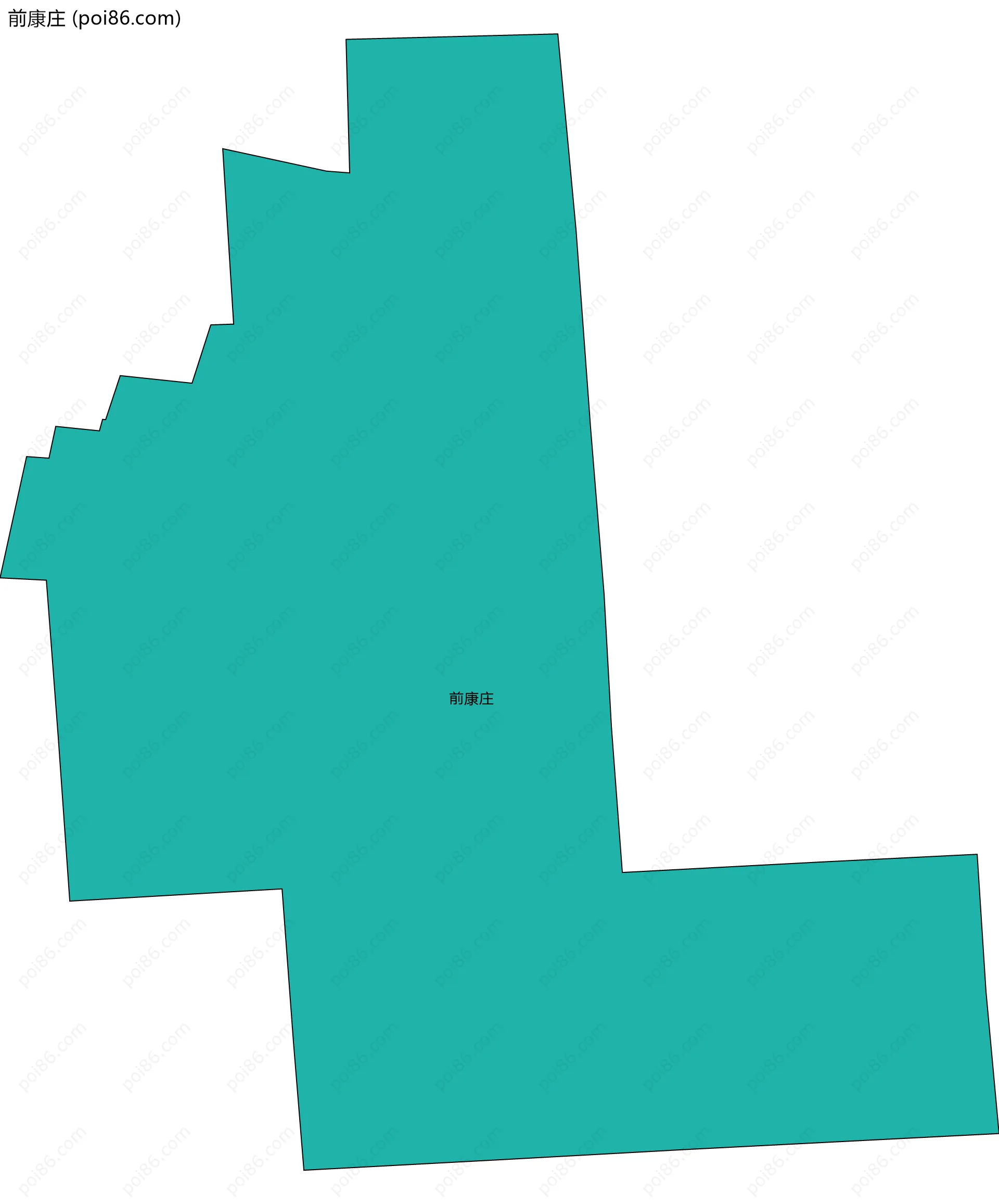 前康庄边界地图