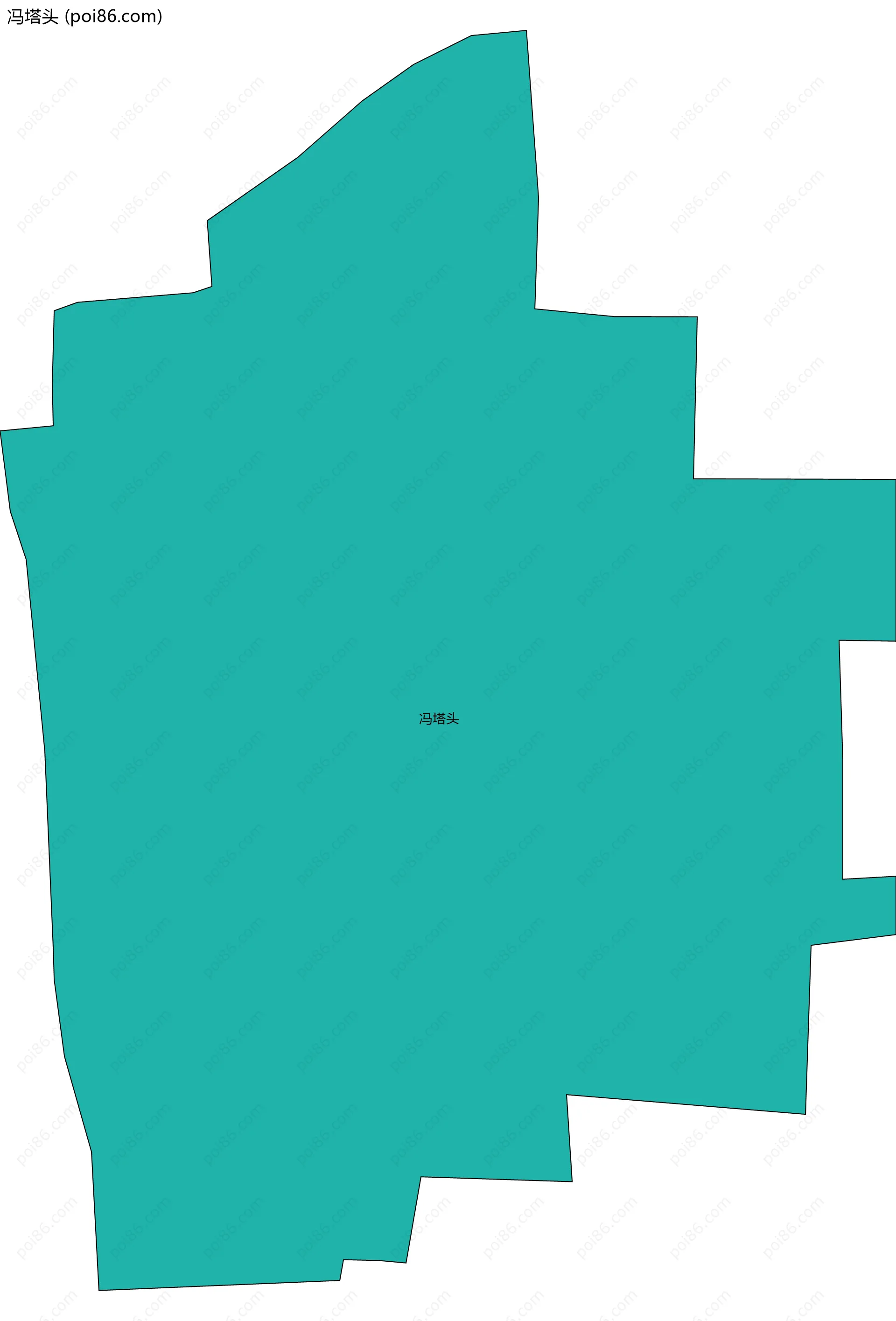 冯塔头边界地图