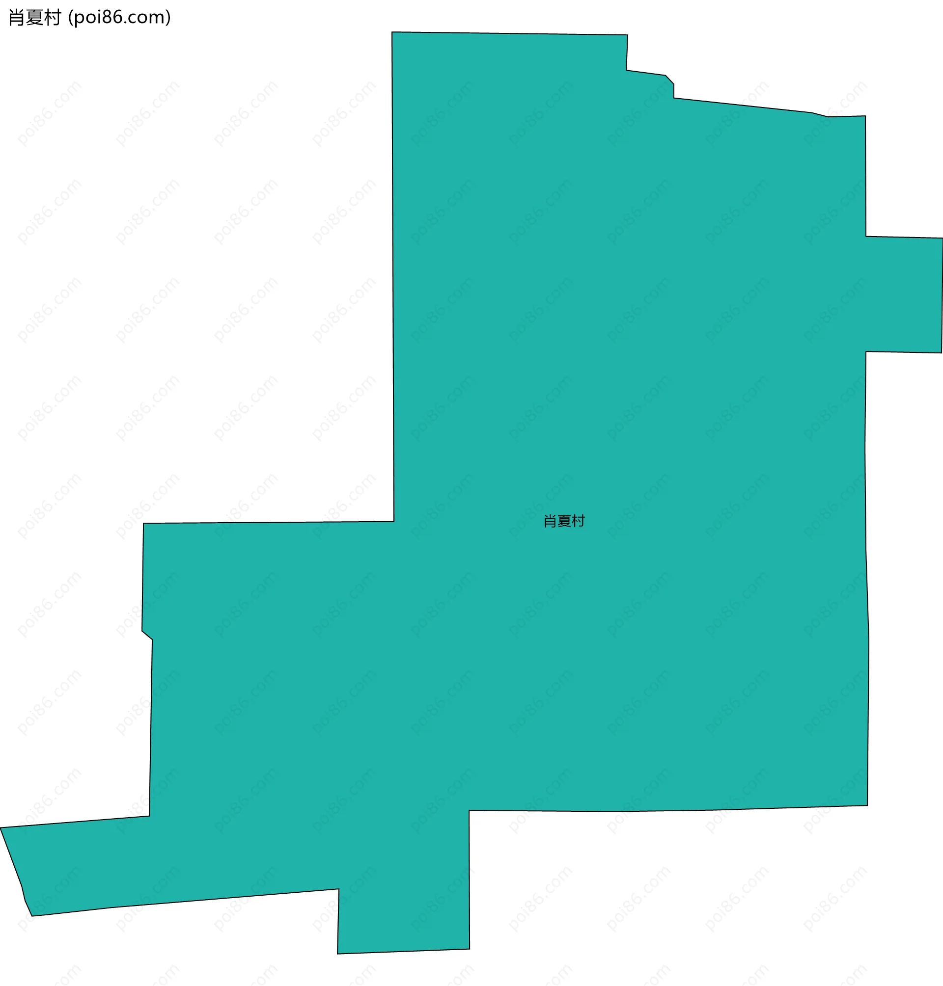 肖夏村边界地图
