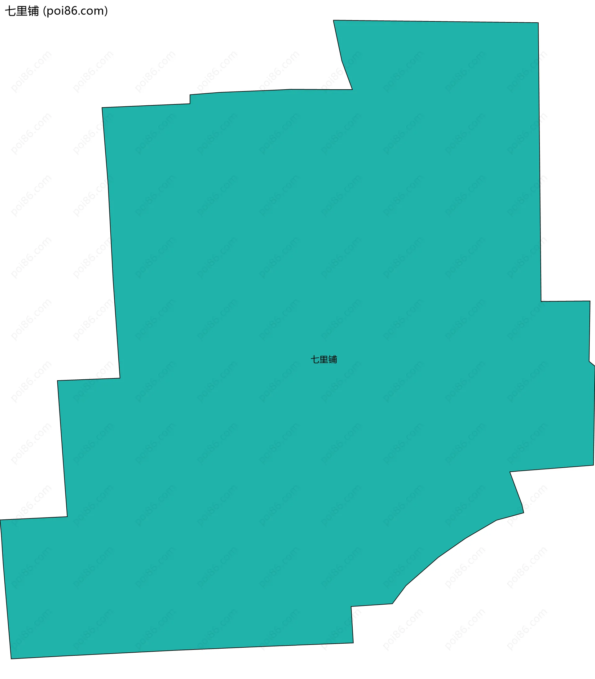 七里铺边界地图