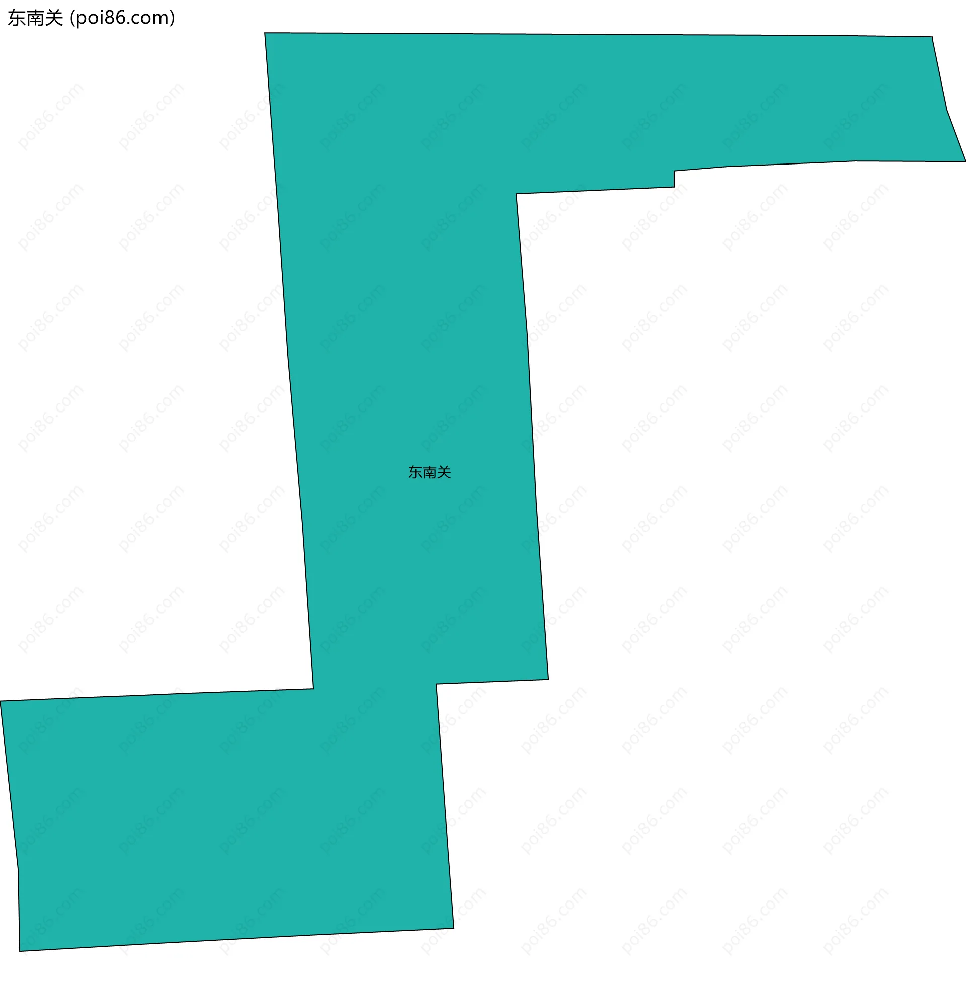 东南关边界地图