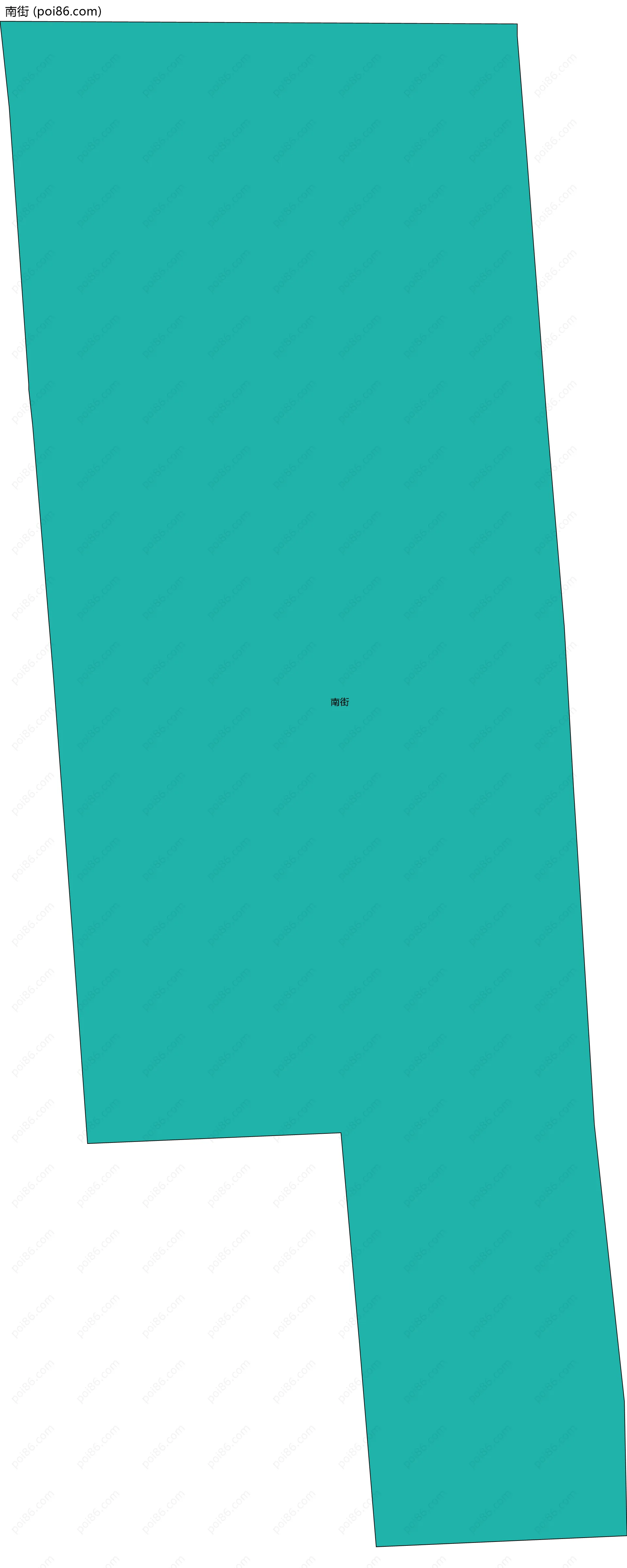 南街边界地图