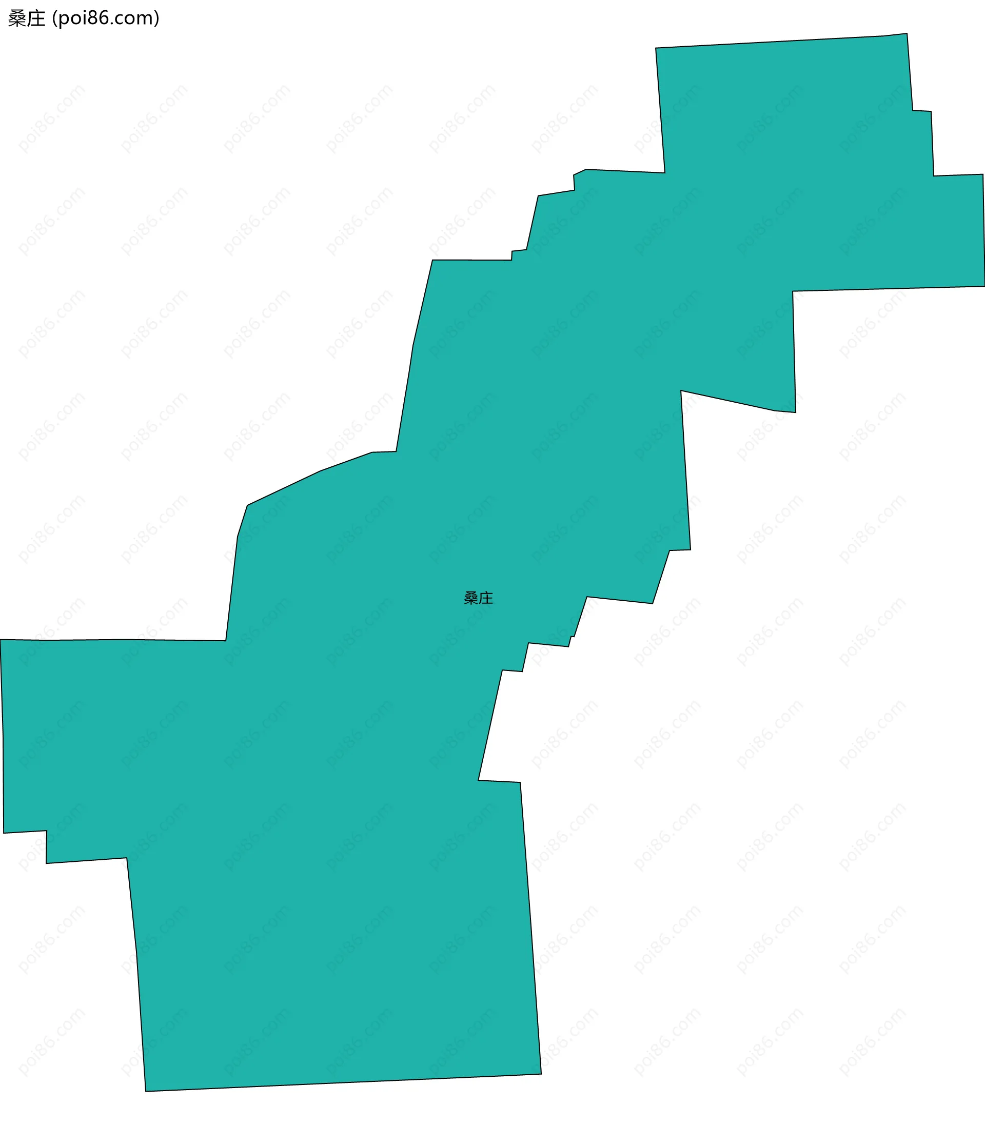 桑庄边界地图