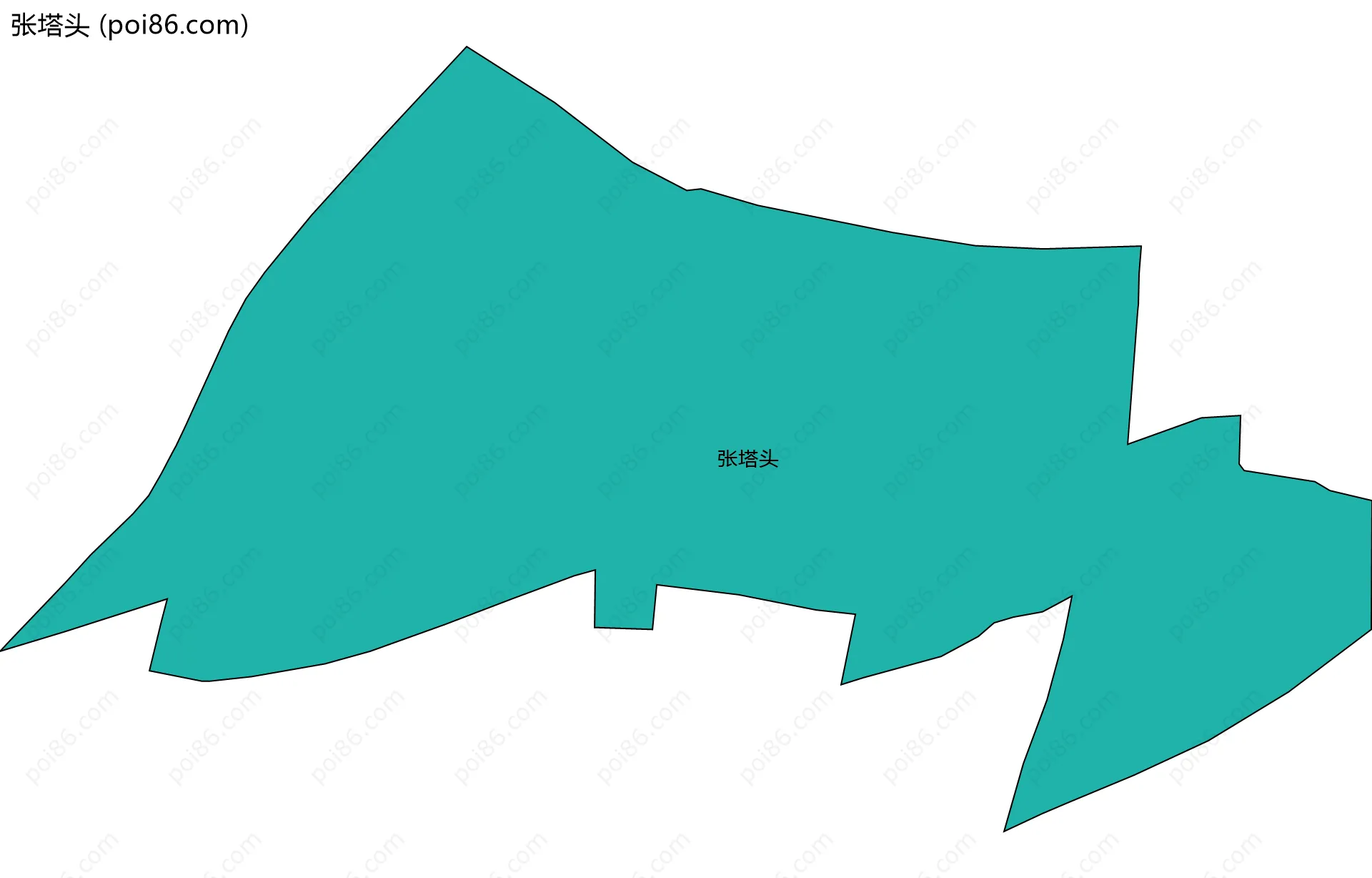 张塔头边界地图