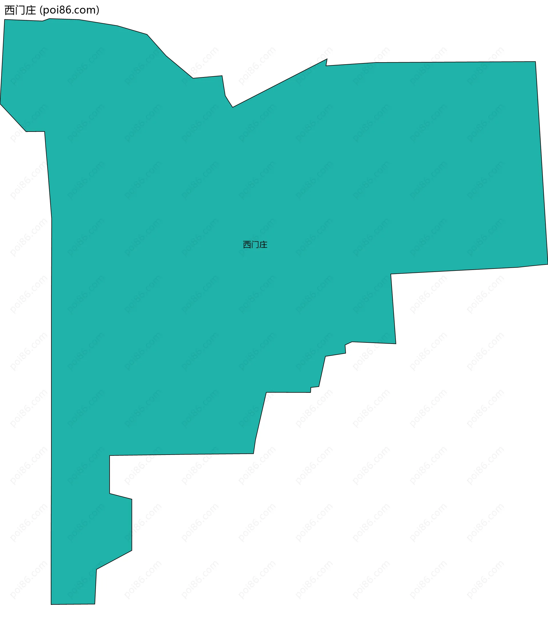 西门庄边界地图