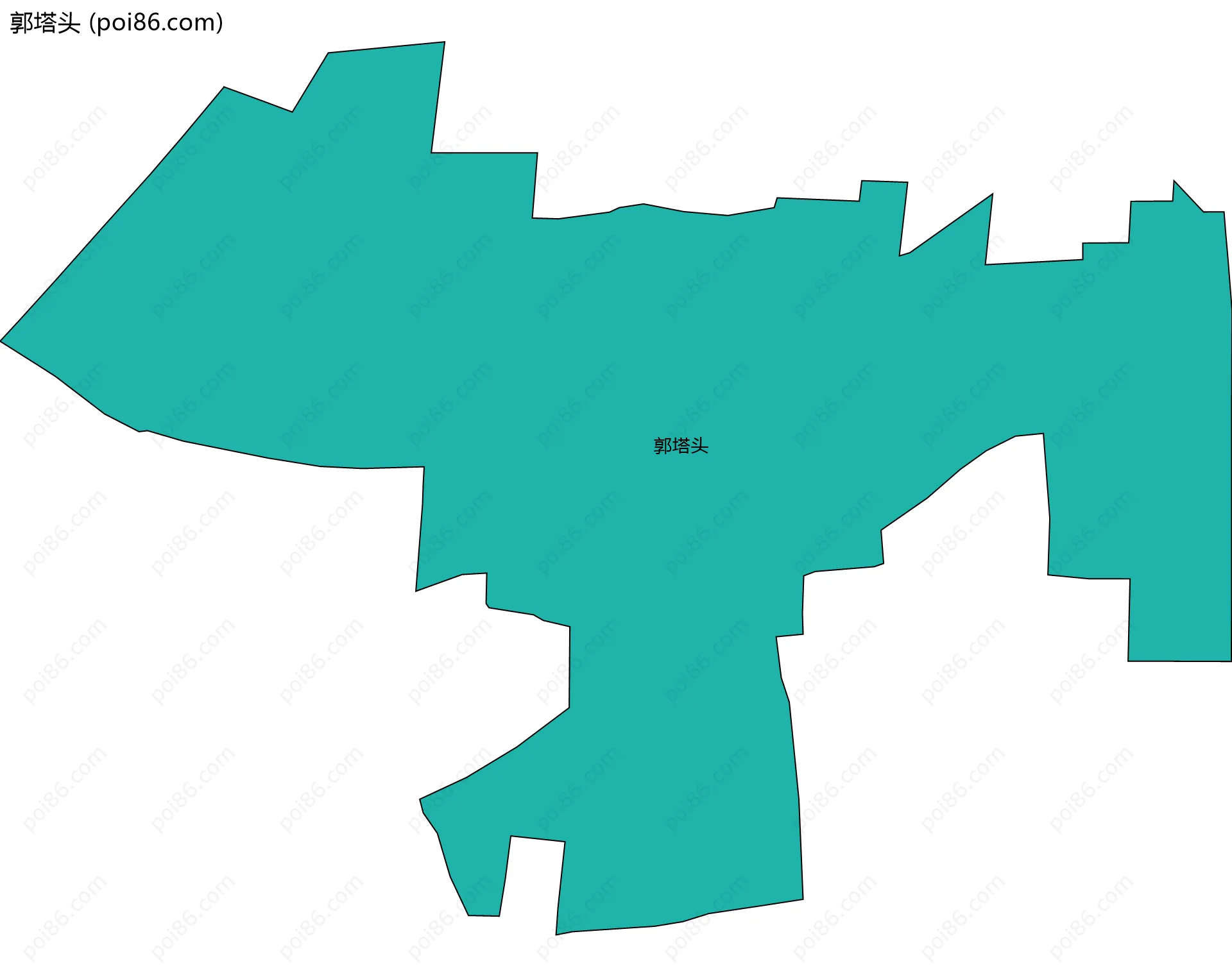 郭塔头边界地图