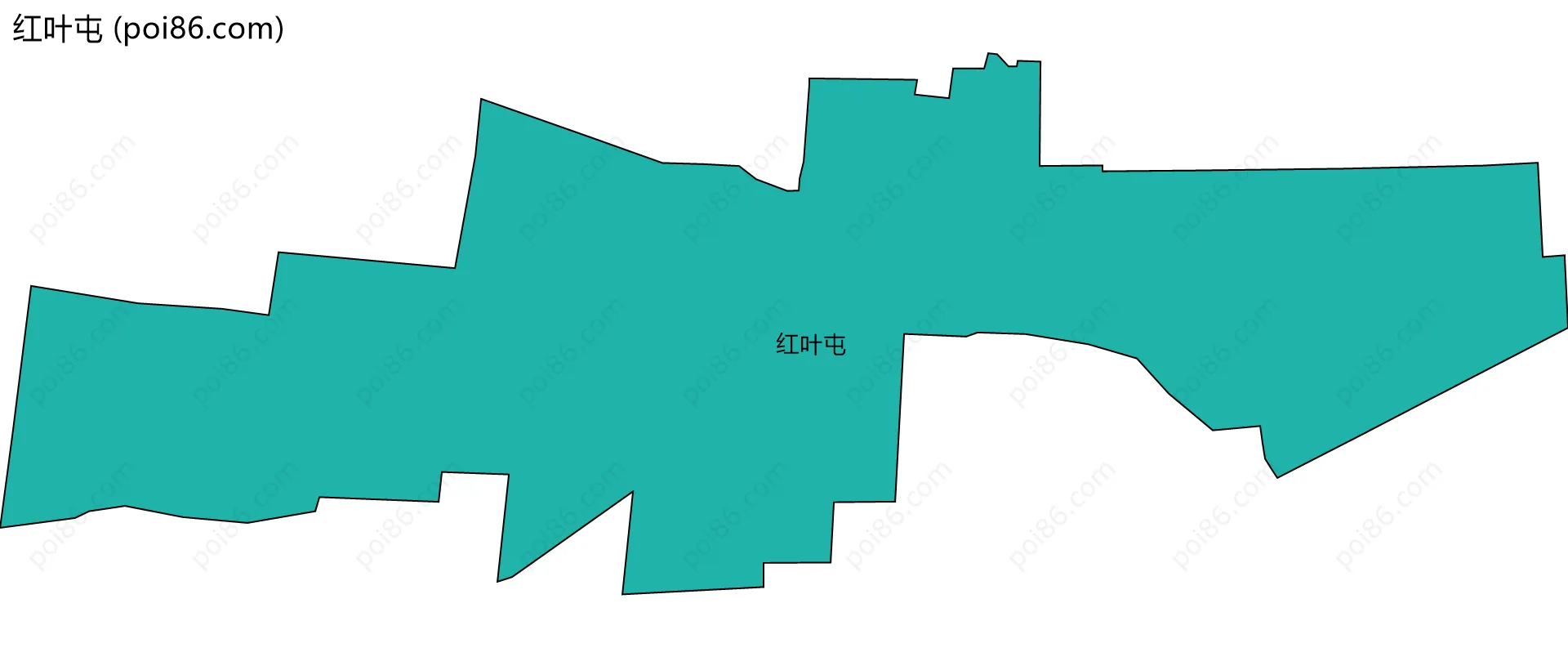 红叶屯边界地图