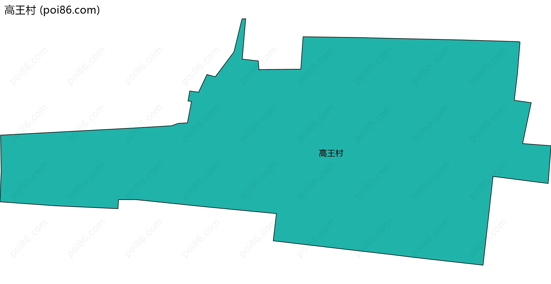 高王村边界地图