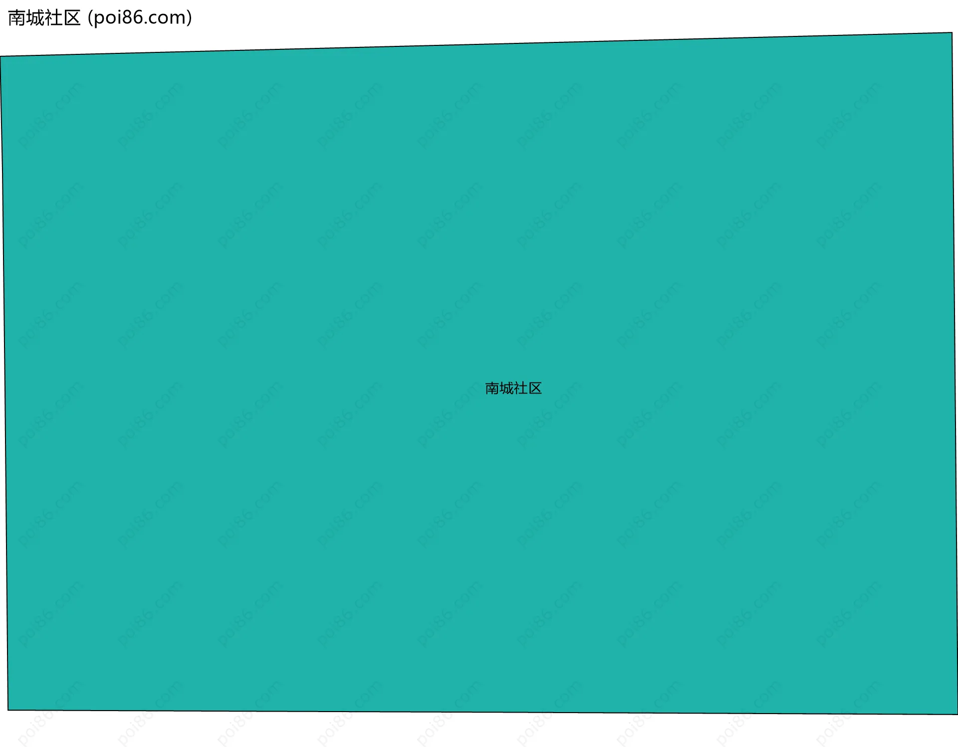 南城社区边界地图