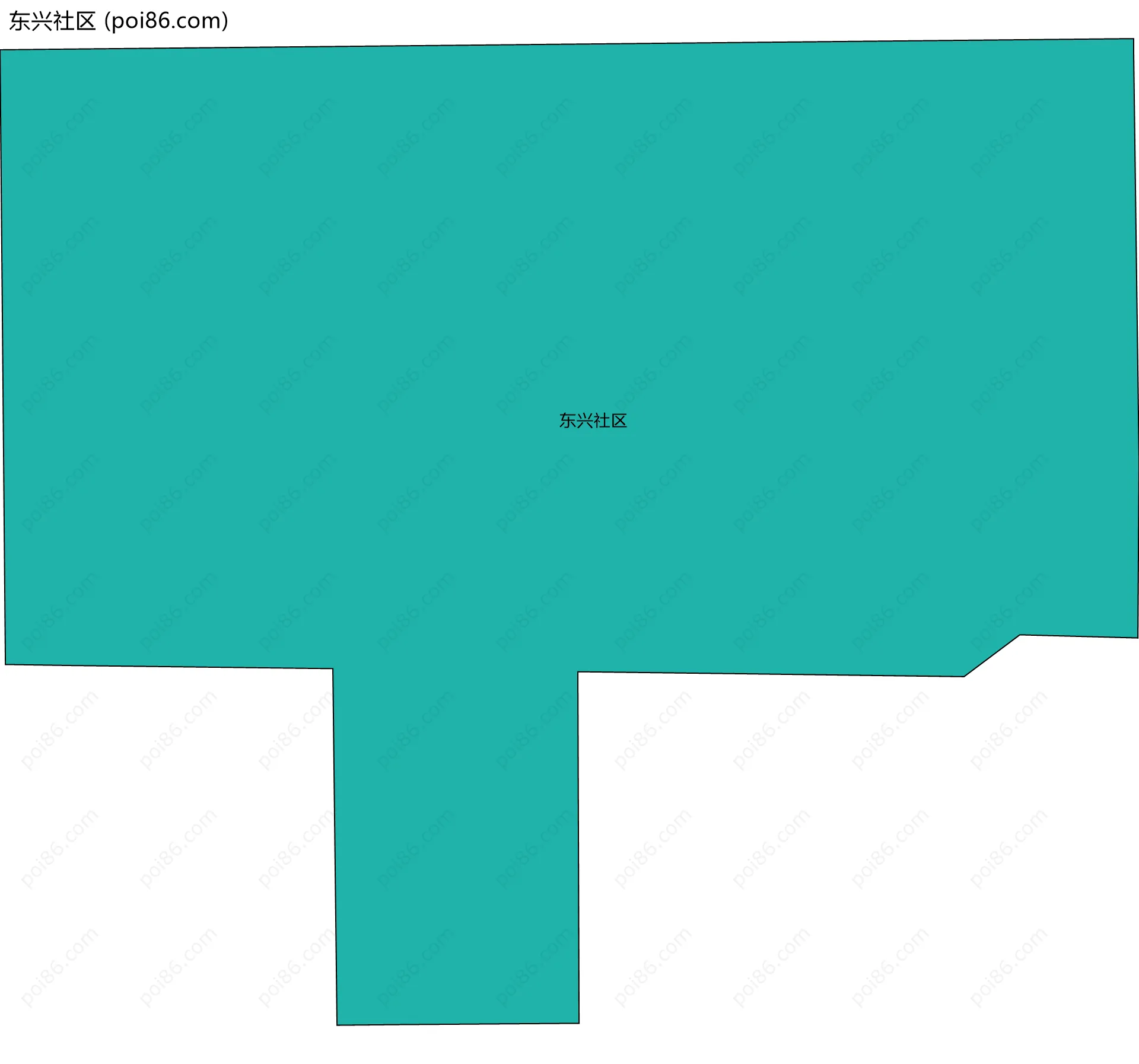 东兴社区边界地图