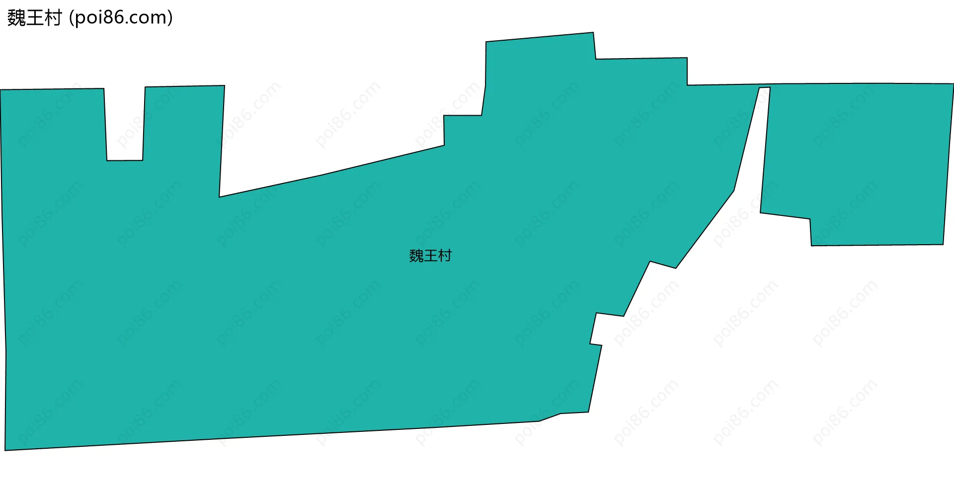 魏王村边界地图