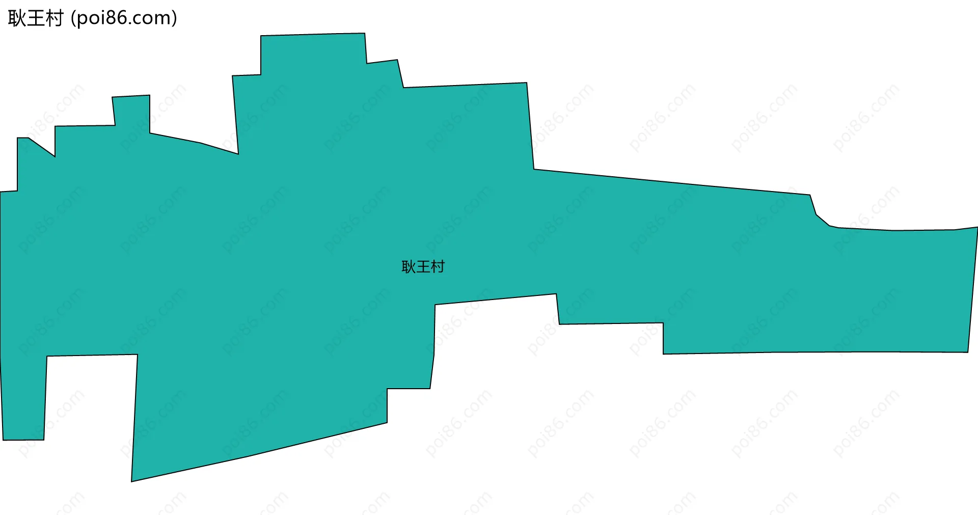 耿王村边界地图