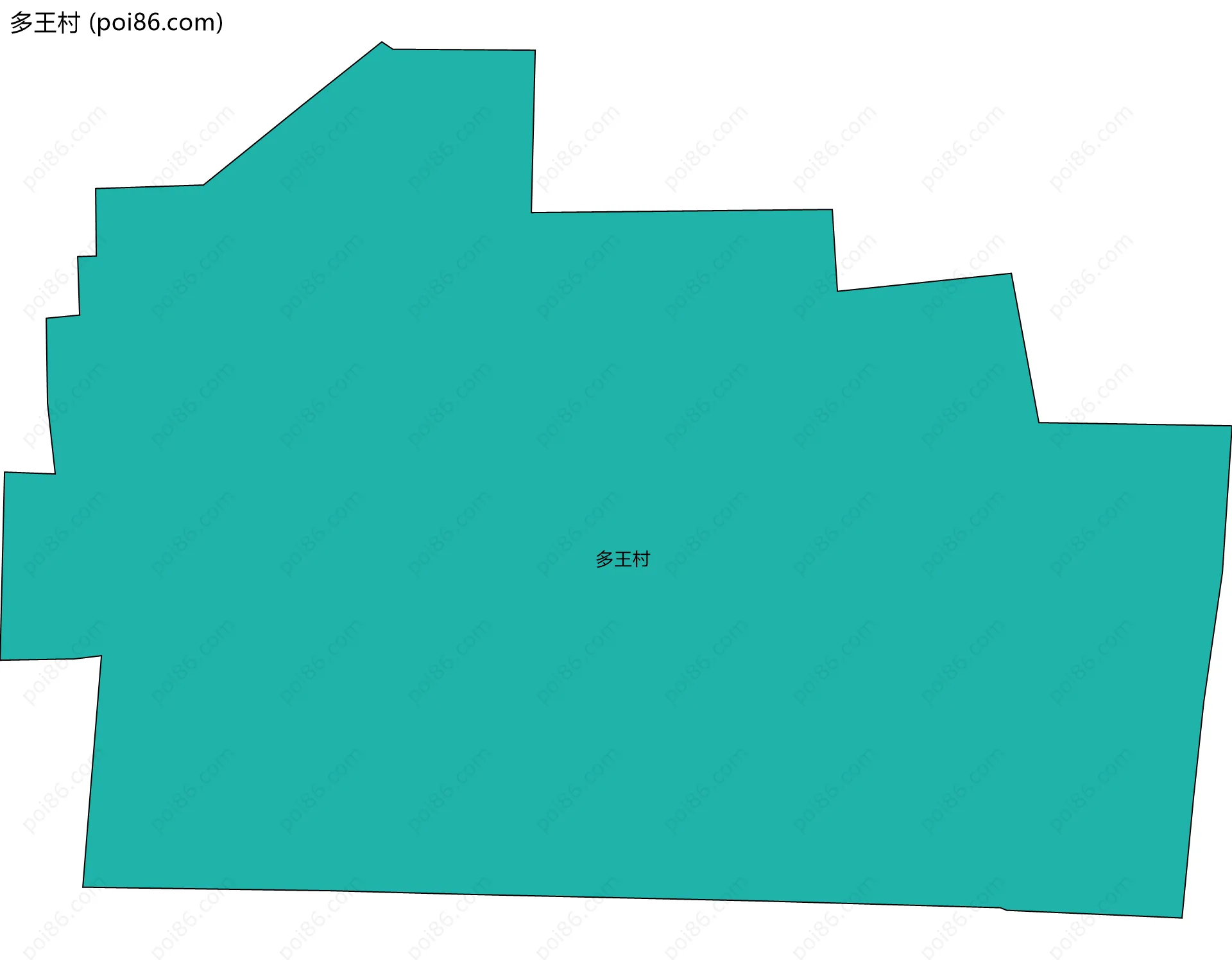 多王村边界地图