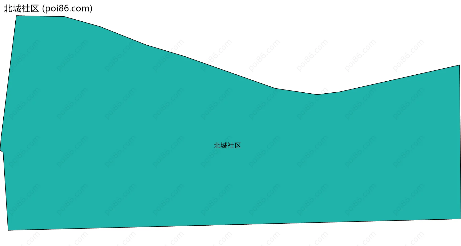 北城社区边界地图
