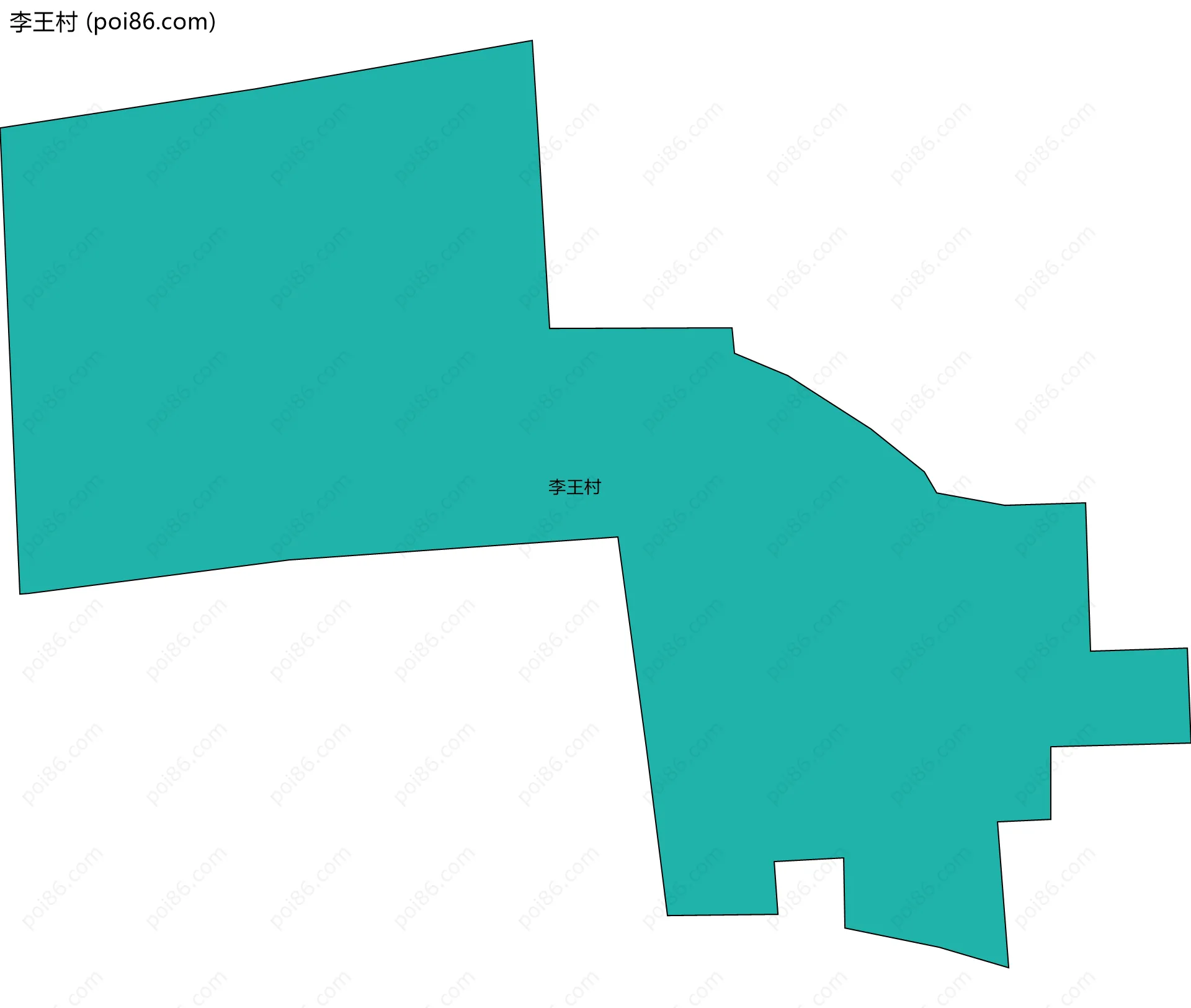李王村边界地图