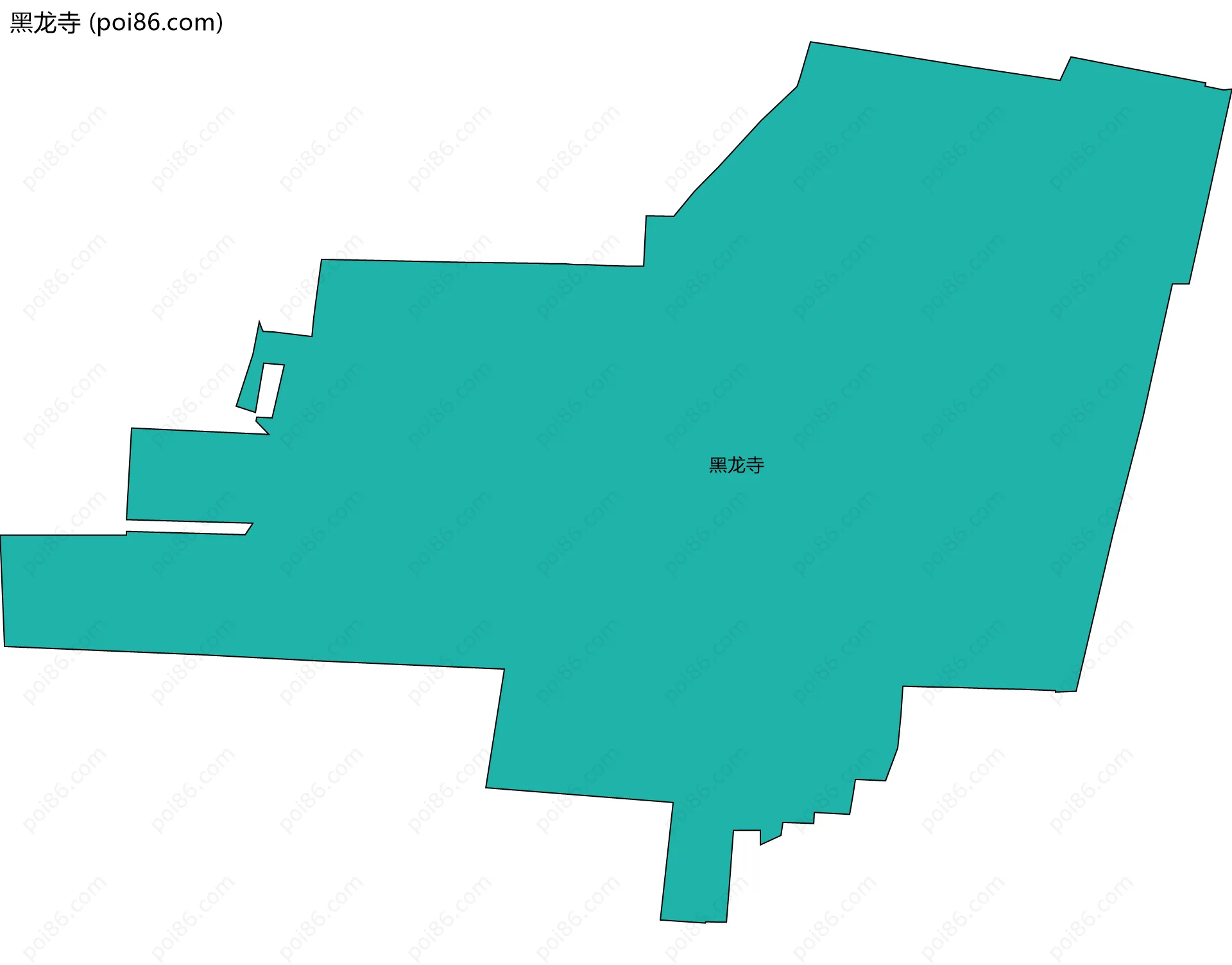 黑龙寺边界地图