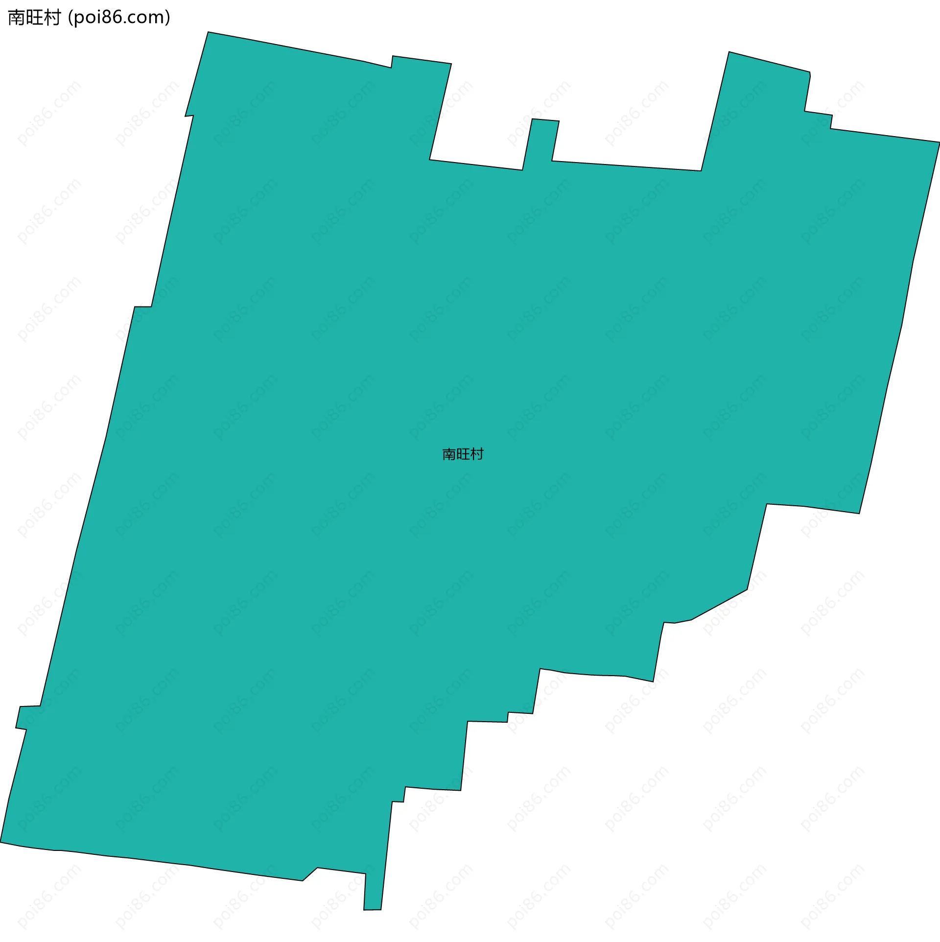 南旺村边界地图