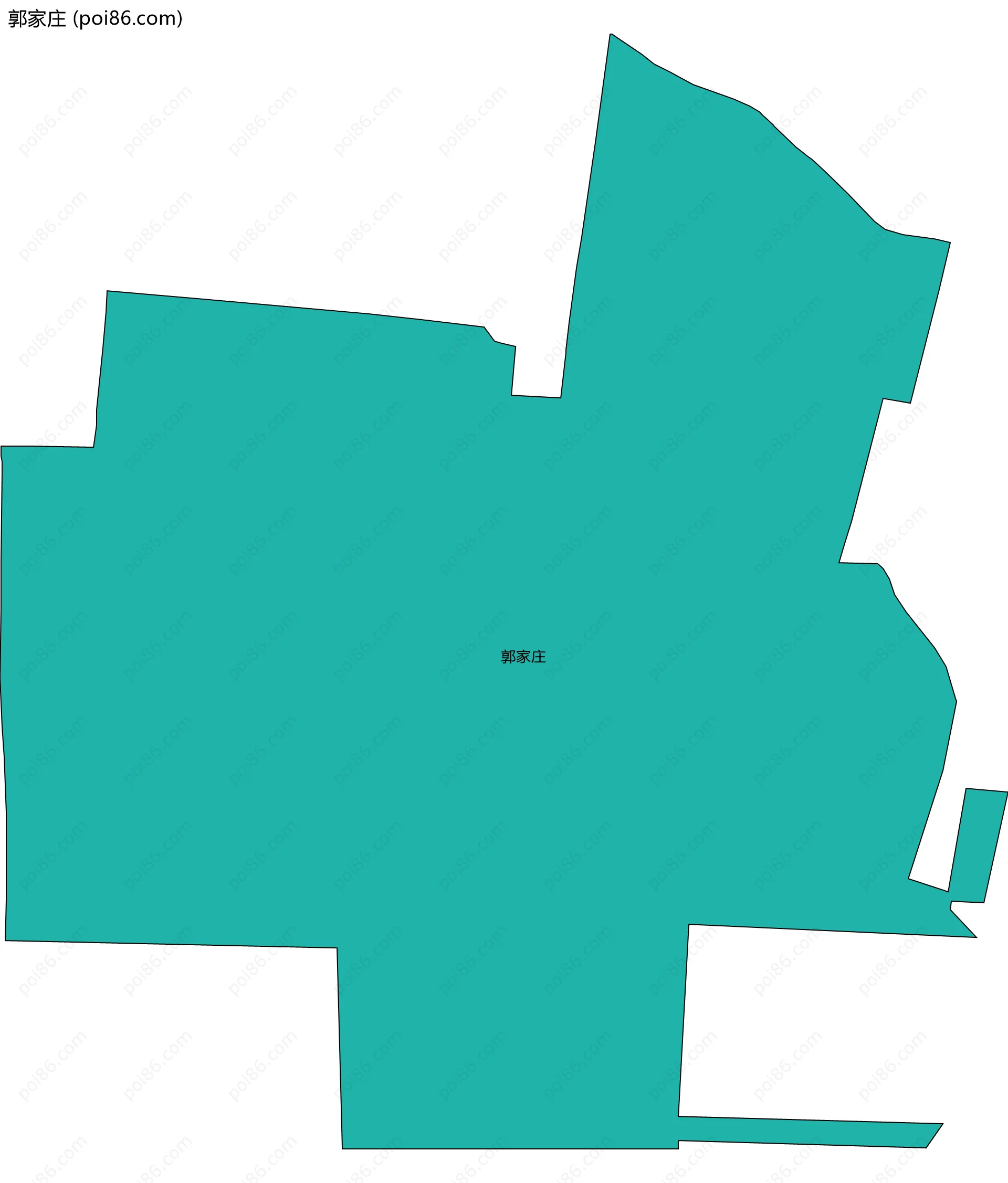 郭家庄边界地图