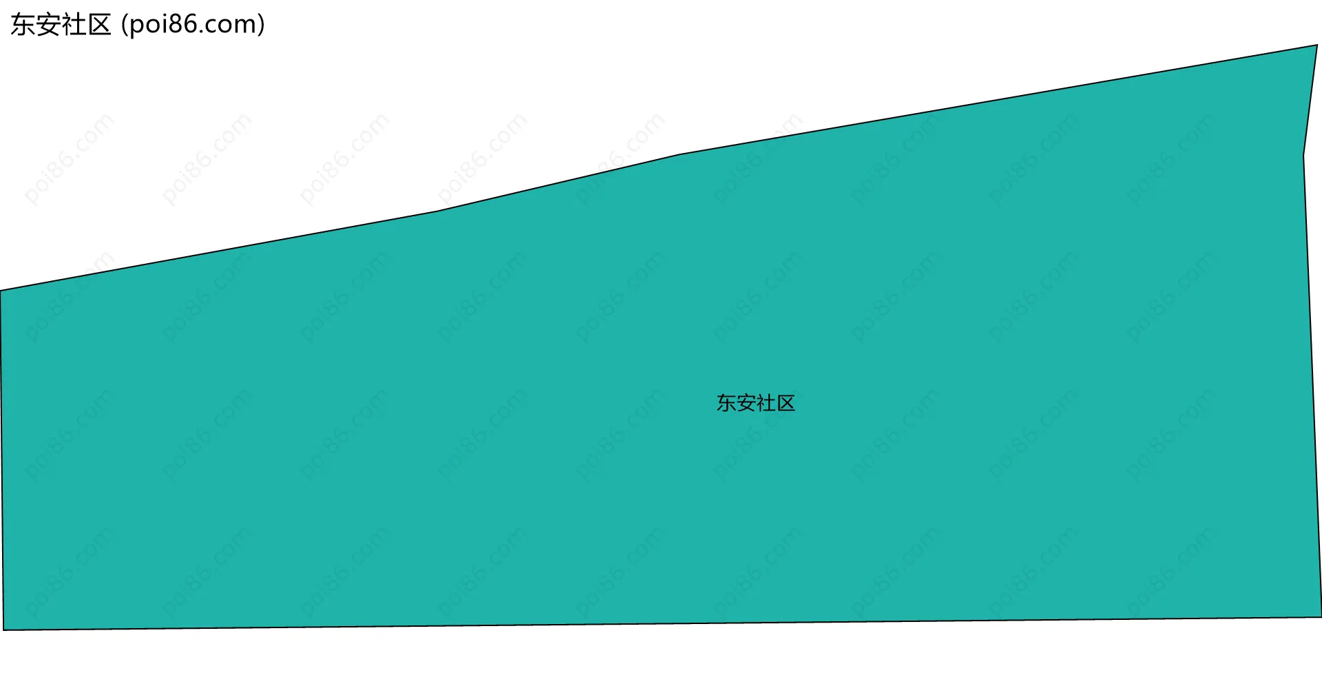 东安社区边界地图