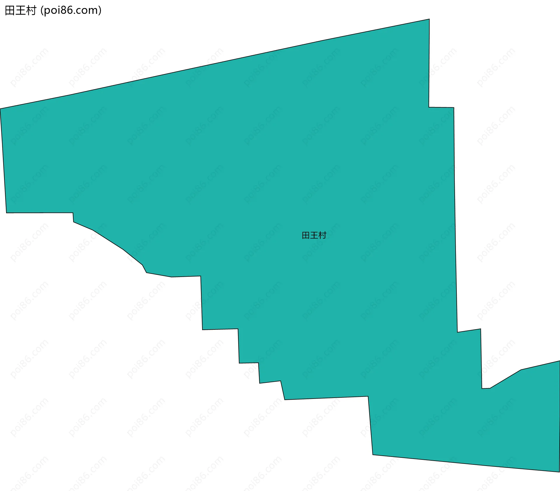 田王村边界地图