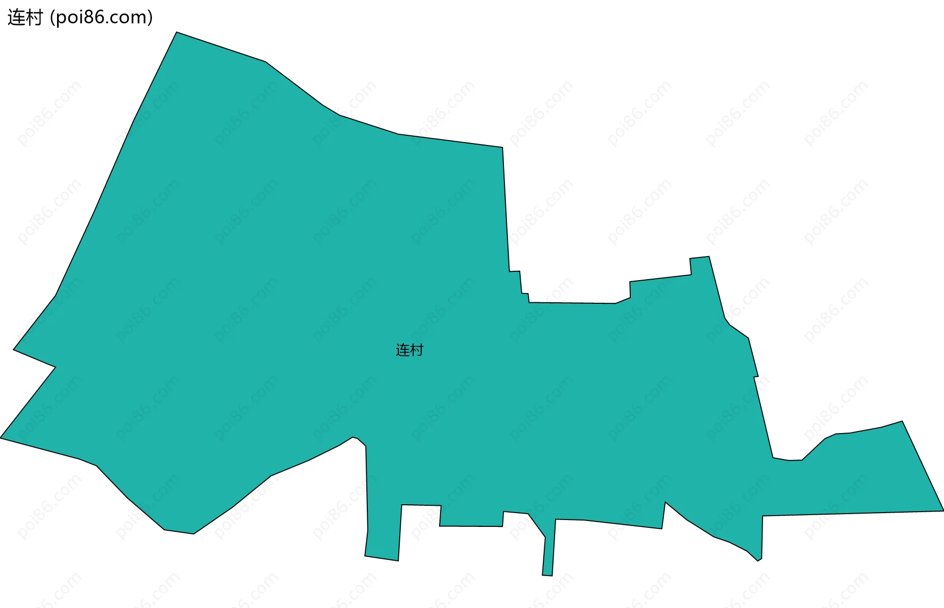 连村边界地图
