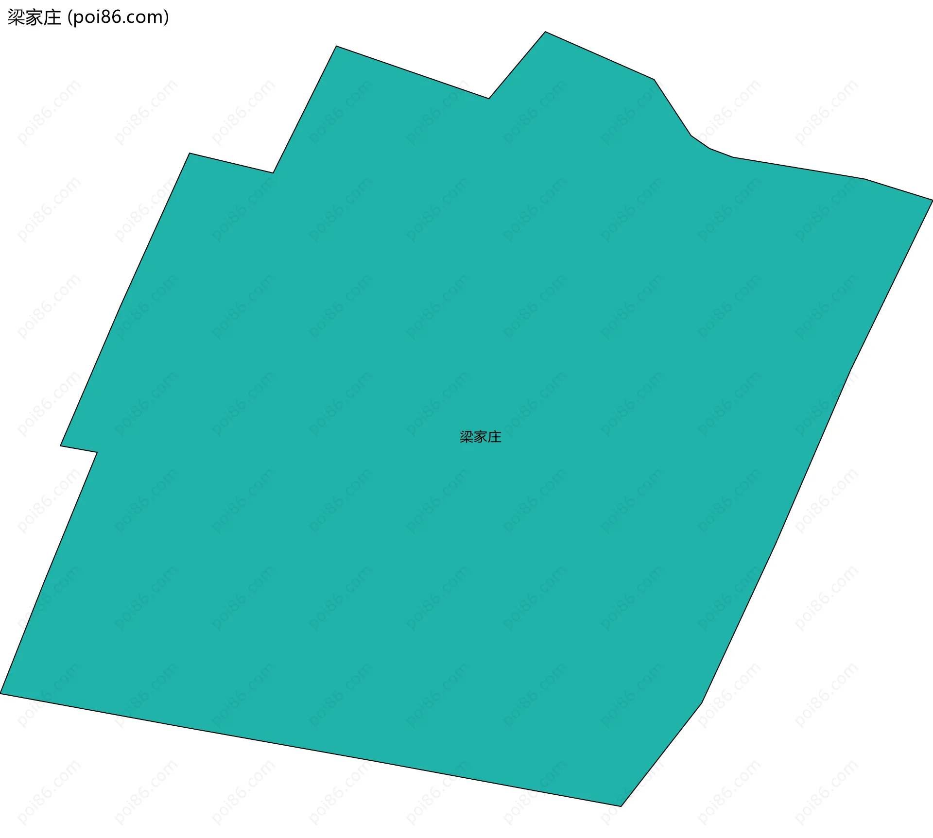 梁家庄边界地图