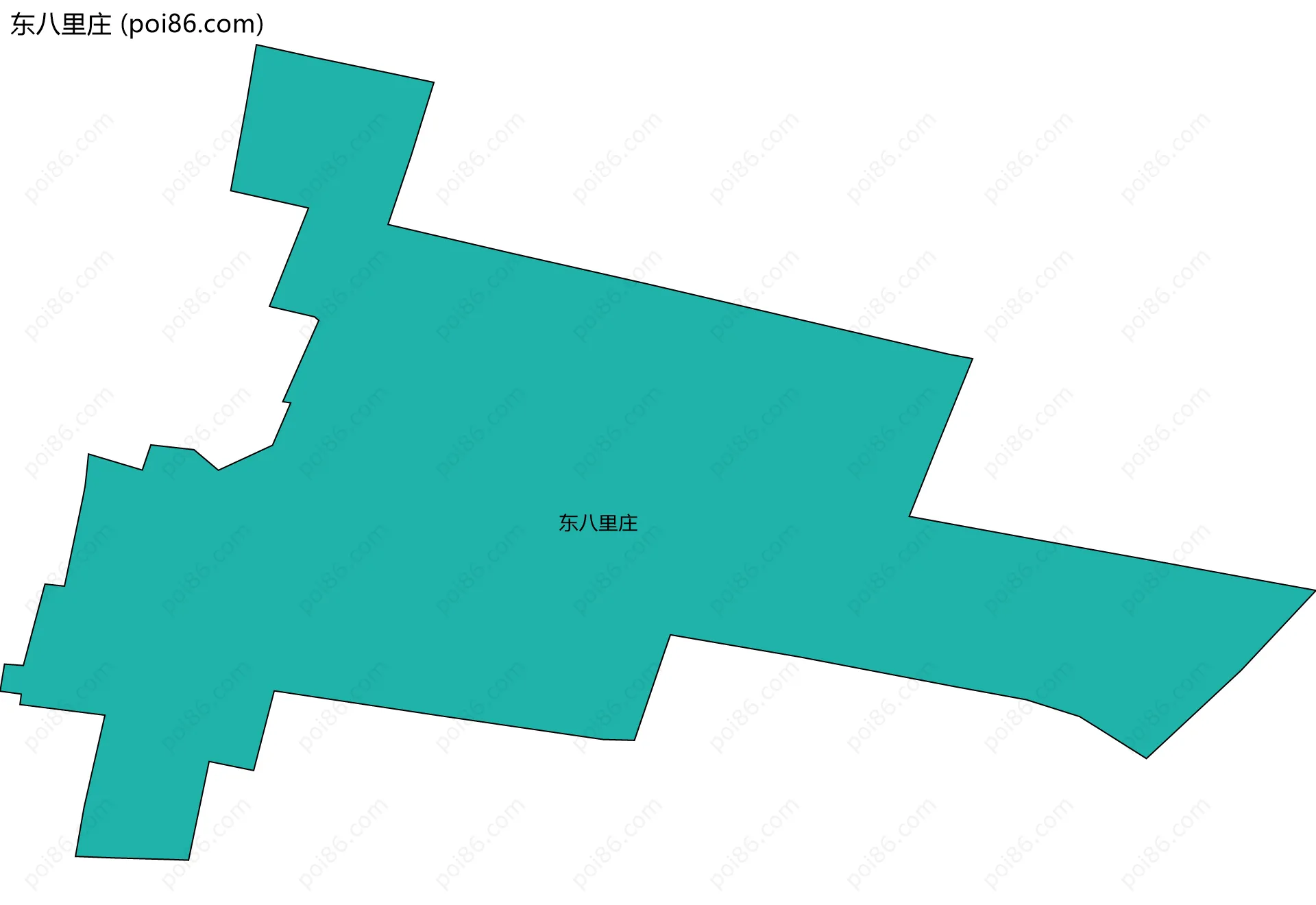 东八里庄边界地图