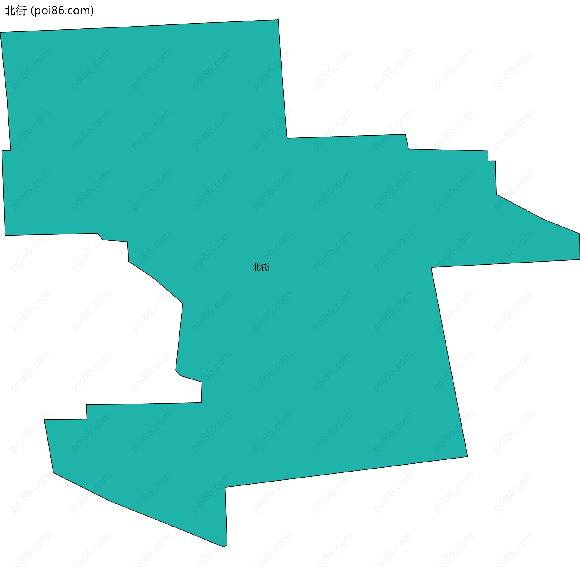 北街边界地图