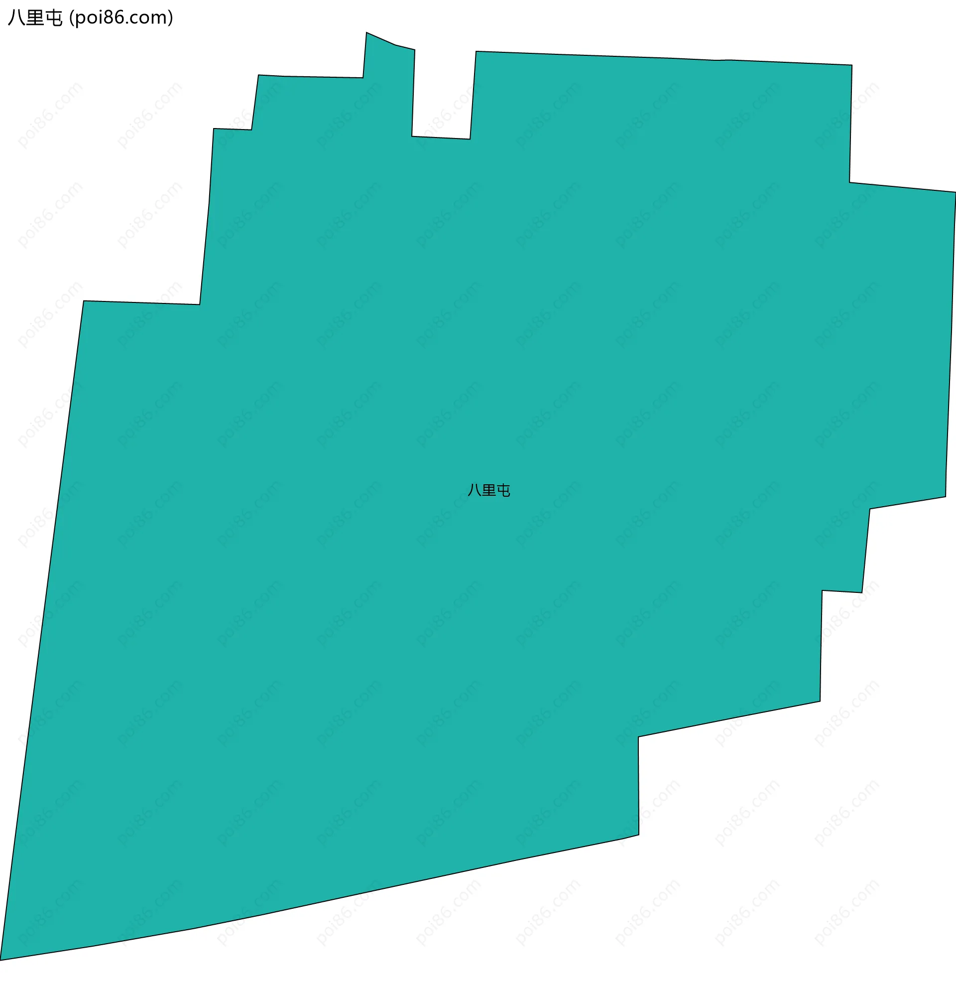 八里屯边界地图