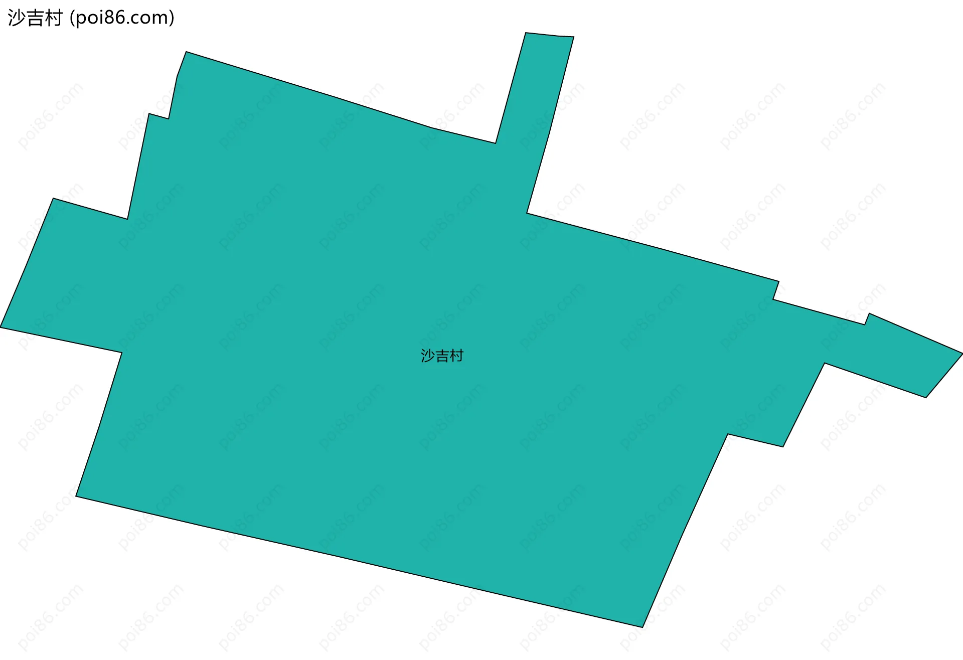 沙吉村边界地图