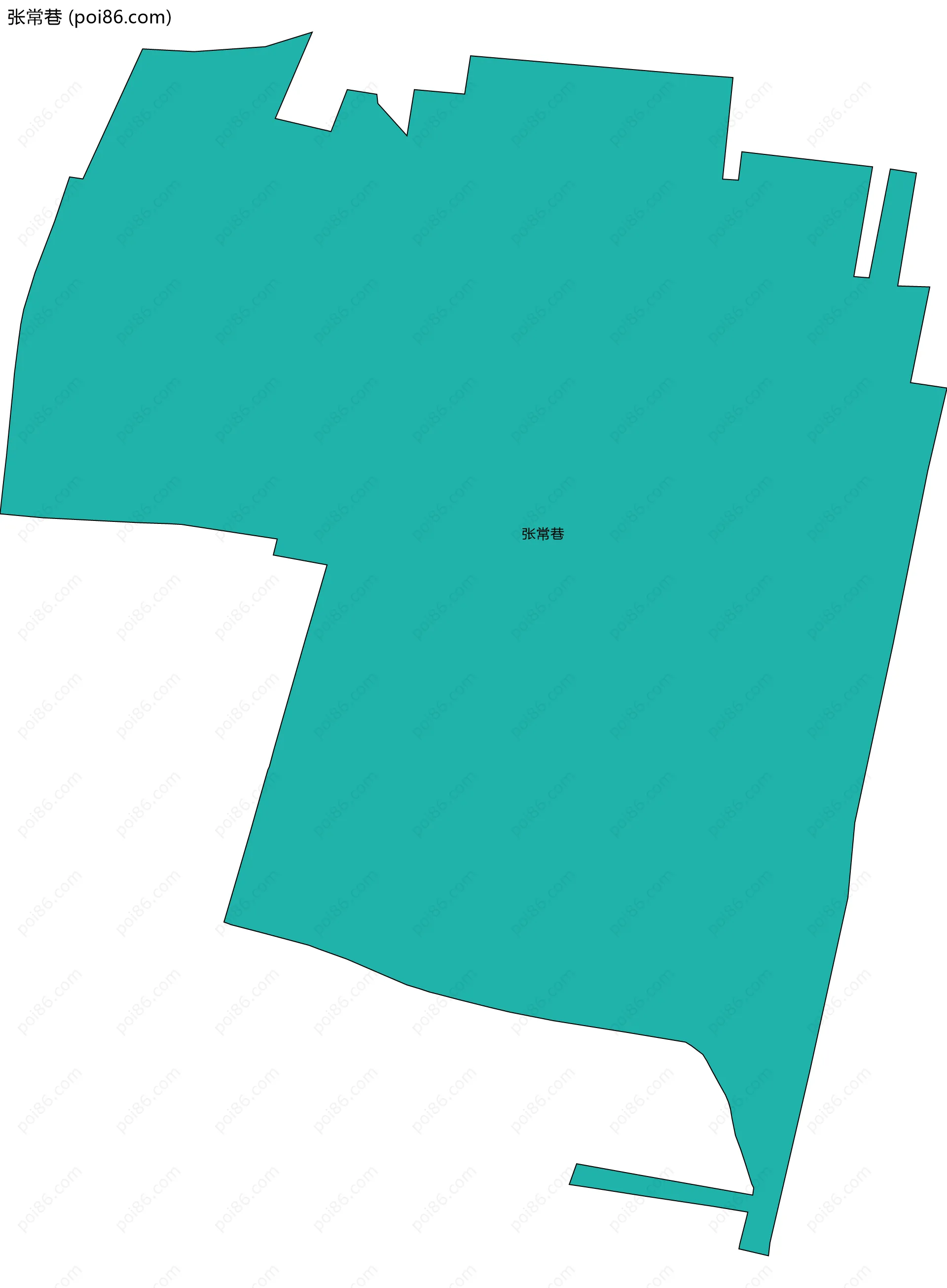 张常巷边界地图