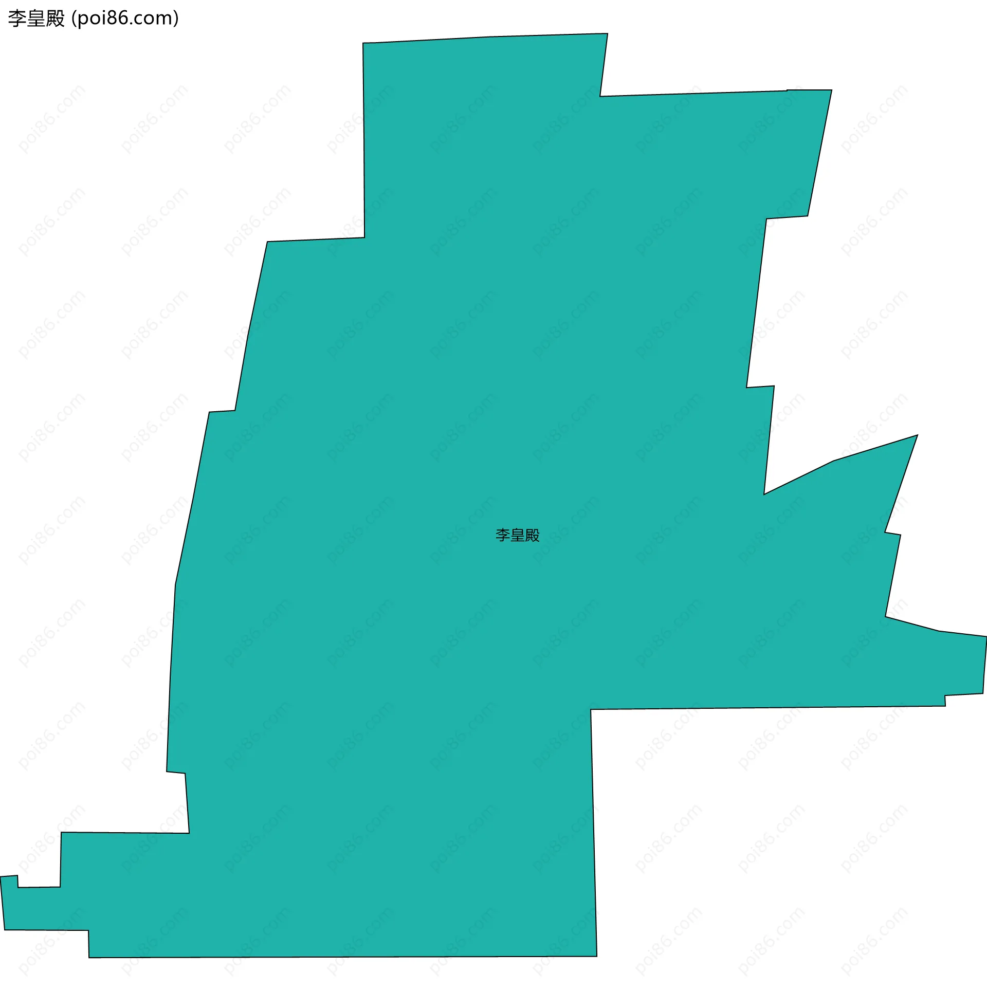 李皇殿边界地图